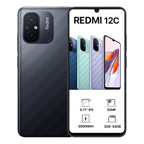 Xiaomi Redmi 12C 3GB/64GB Gris - Teléfono móvil