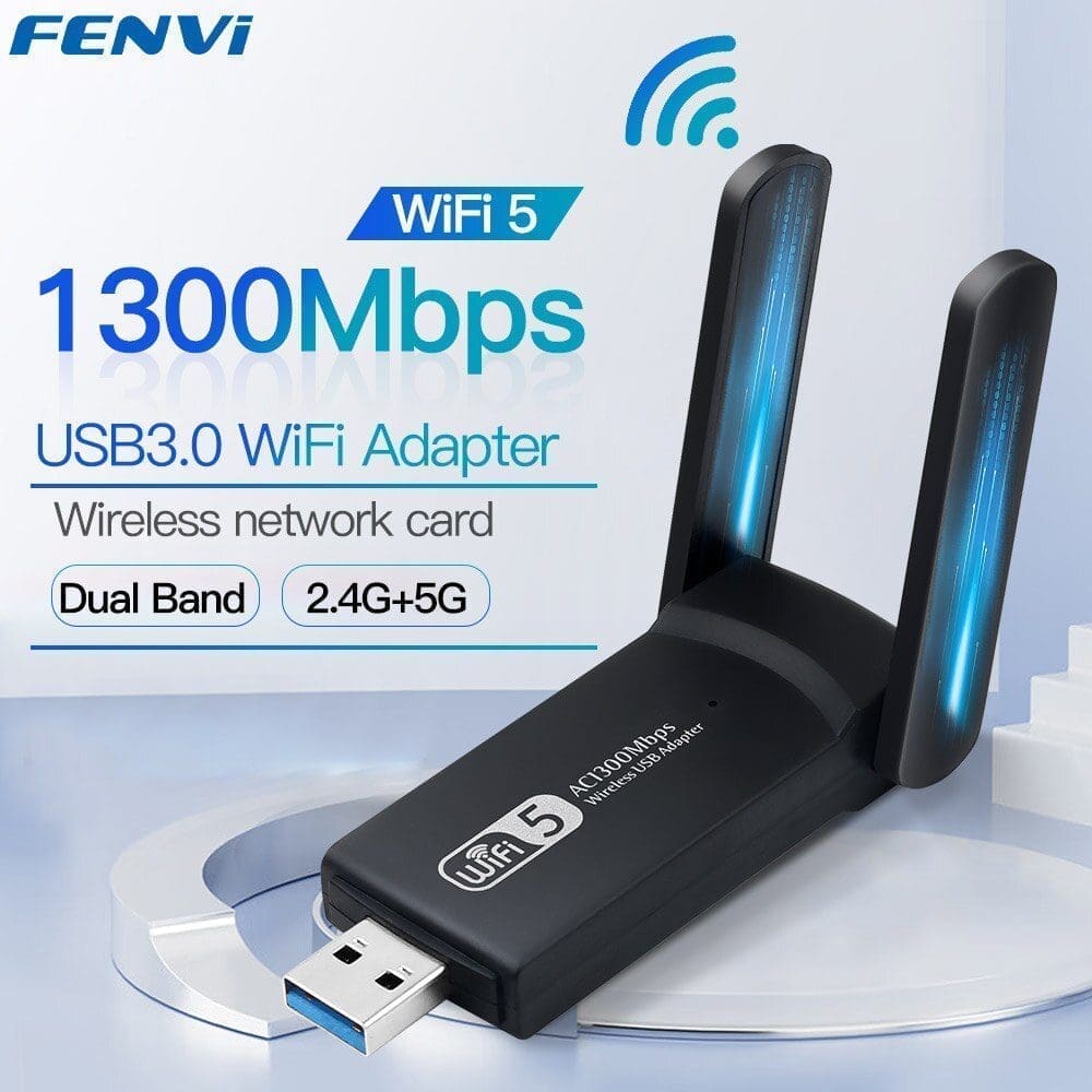 Adaptador WiFi USB 1300Mbps - Express Solutions Cuba