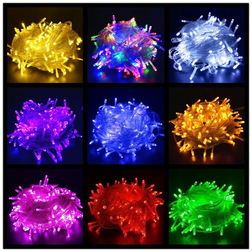 1 Guirnaldas de luces Led, decoraciones para árboles de Navidad para el hogar, jardín, boda, fiesta, decoración interior al aire libre, regalos de Año Nuevo - Imagen 1