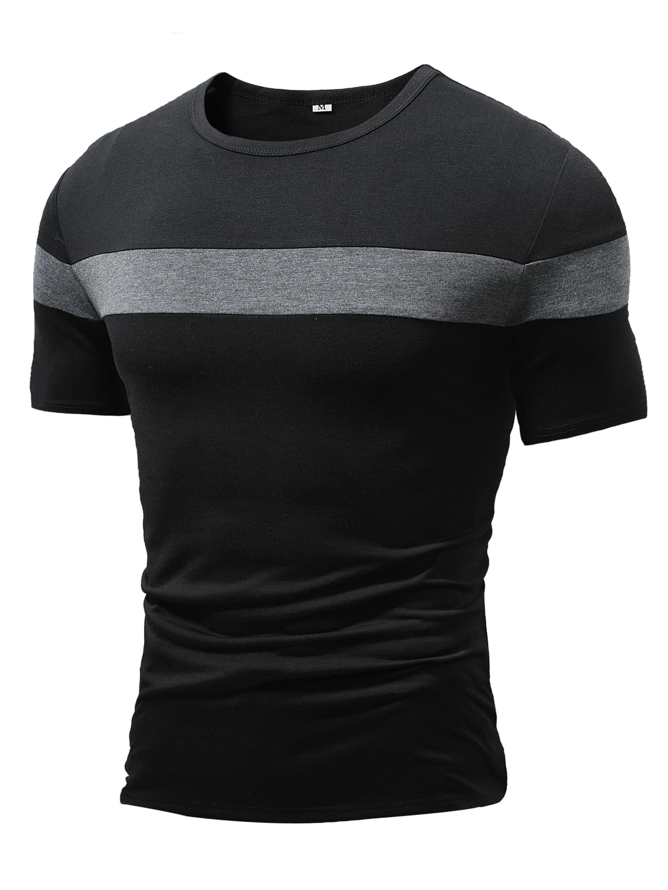 Manfinity Homme Hombres Camiseta de color combinado - Imagen 1
