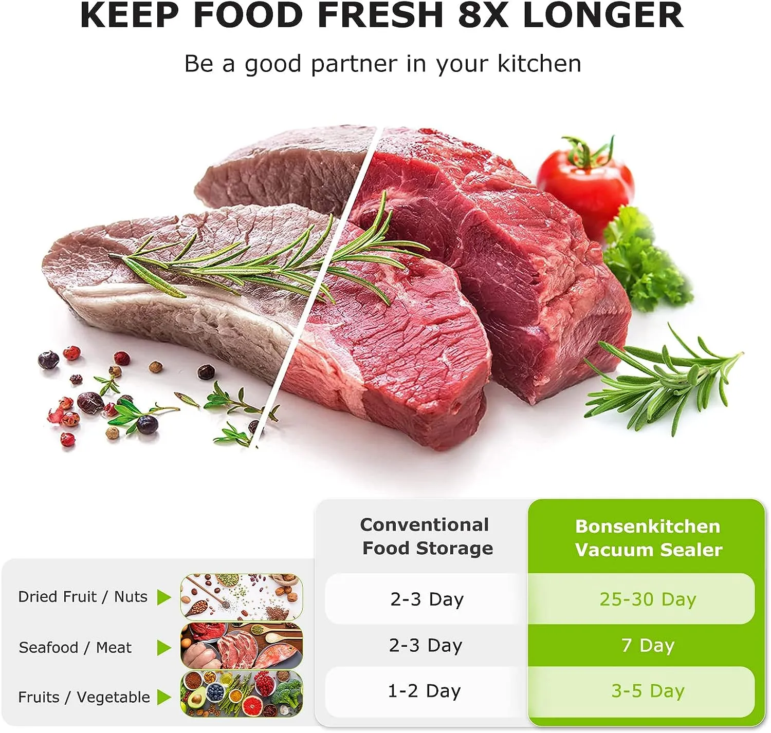 Selladora al Vacío para Alimentos 5 en 1 - Imagen 7