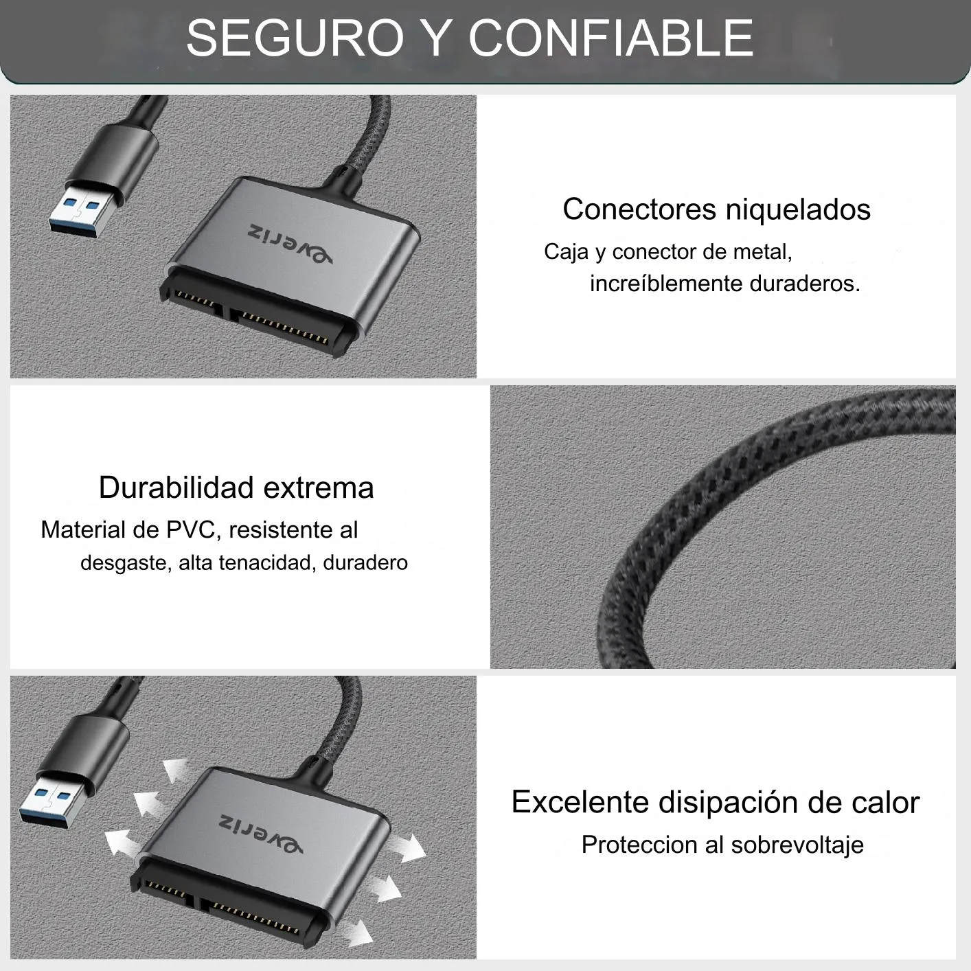 Adaptador SATA a USB 3.0 -- EVERIZ - Imagen 4