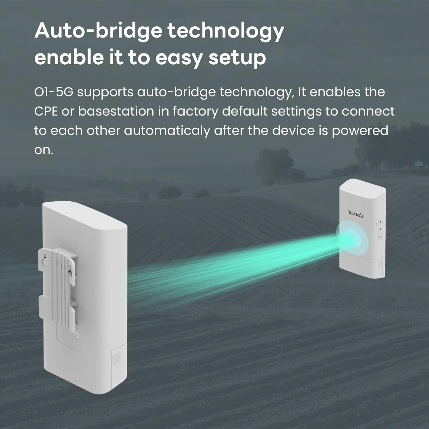 Tenda O1-5G Puente Wi-Fi Exterior - Imagen 3