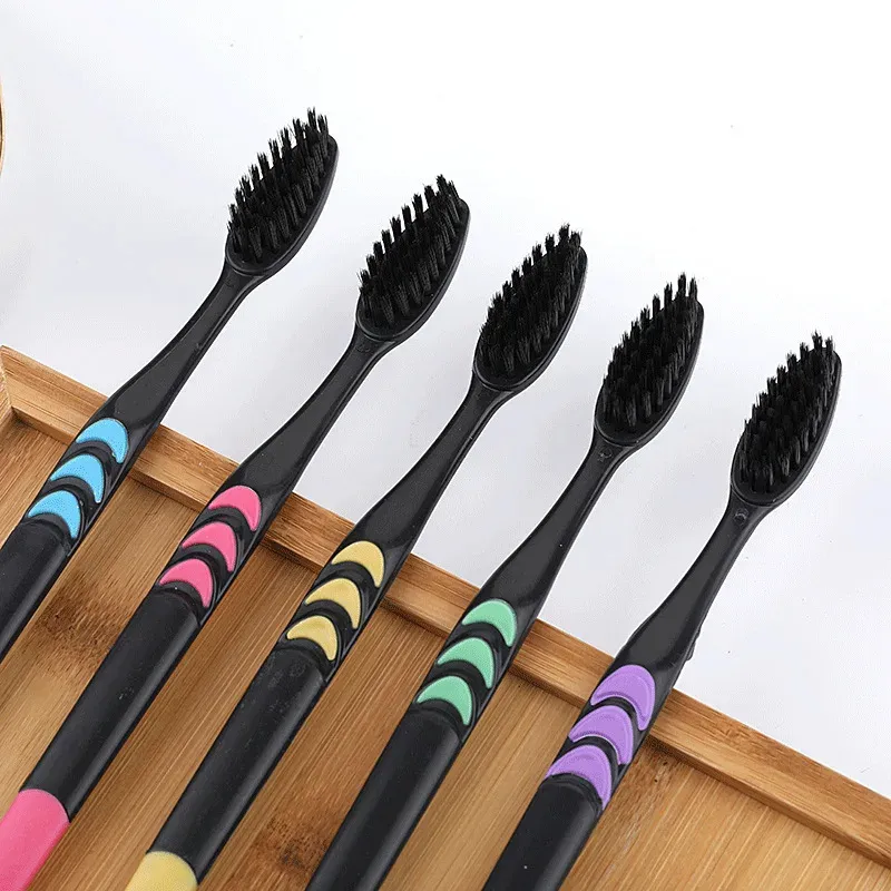 Juego de 10 cepillos de dientes de bambú Natural - Imagen 4