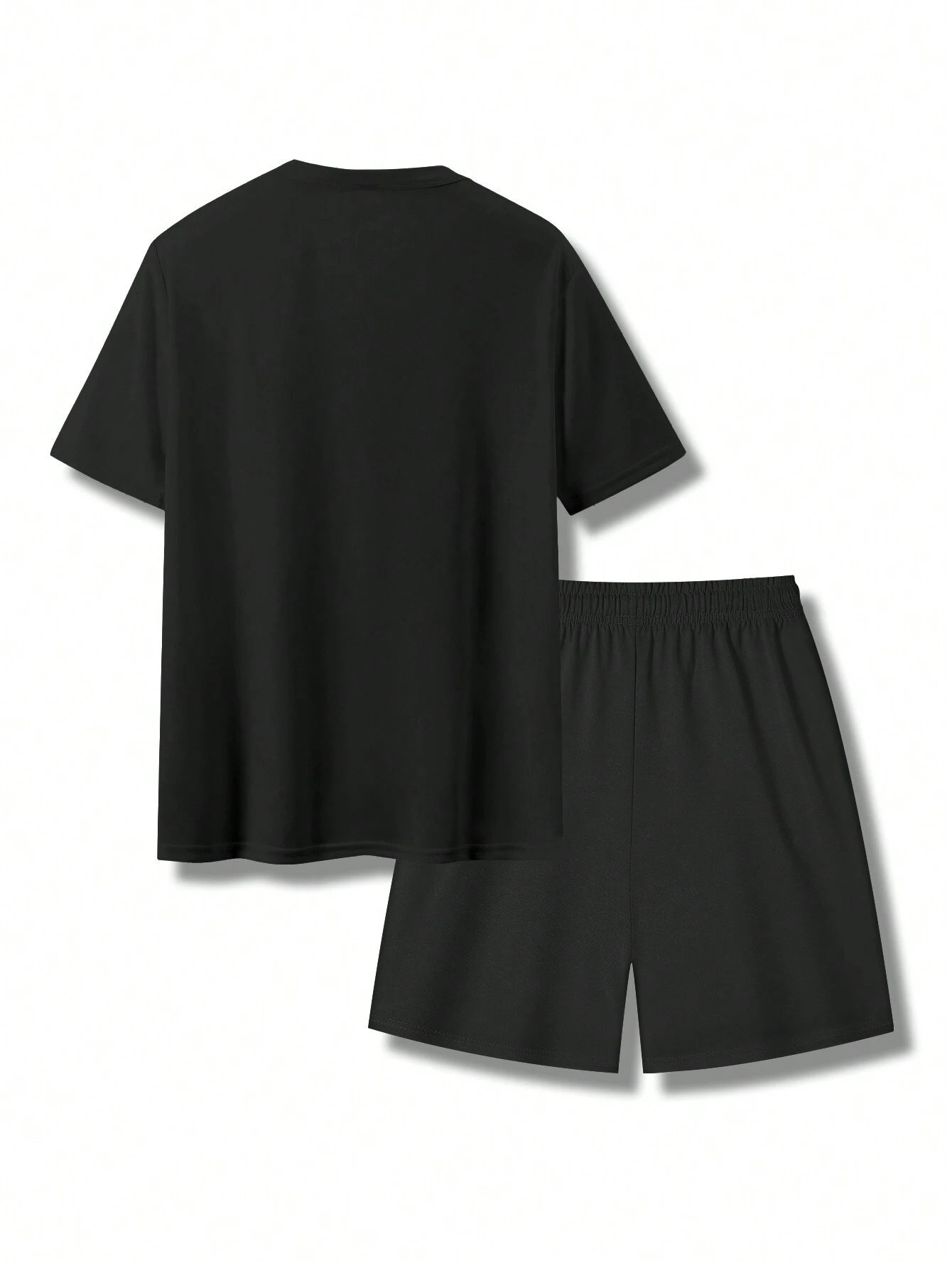 Camiseta de manga corta con gráfico de dibujos animados y pantalones cortos con cordón en la cintura para salir, para hombre - Imagen 2