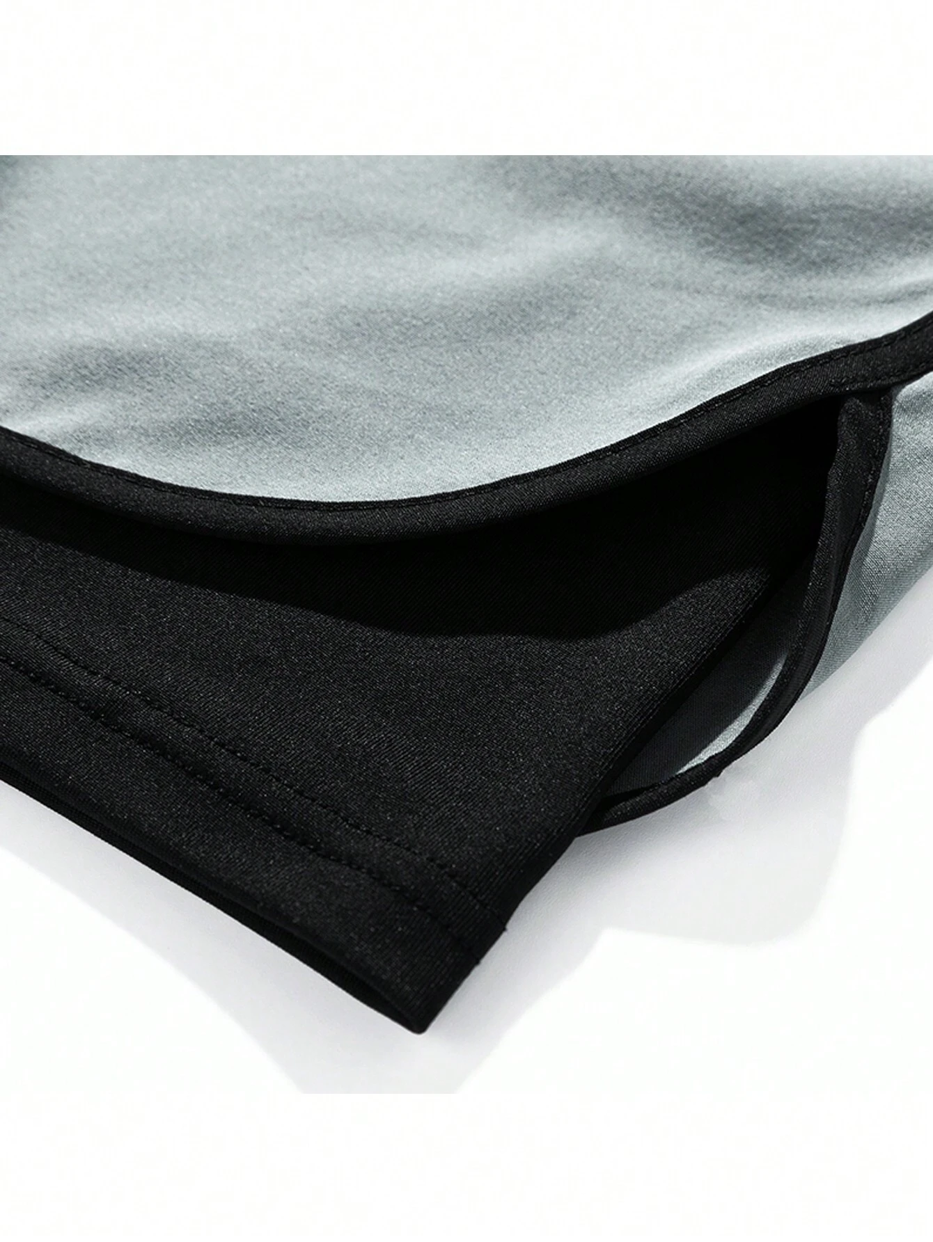 Pantalones cortos deportivos casuales sueltos transpirables con detalles de color contrastante para hombres - Imagen 3