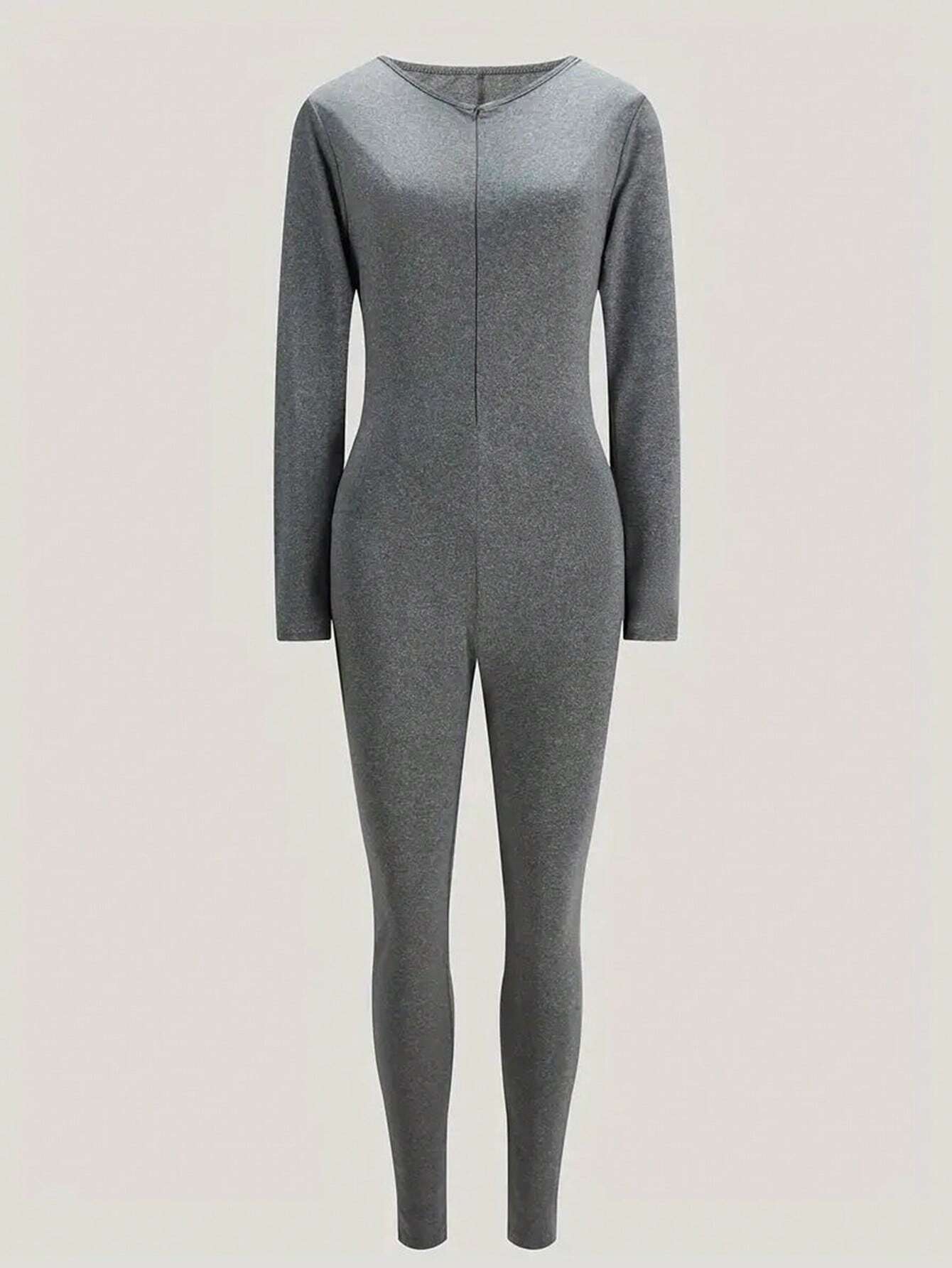 Mono Ajustado Con Cremallera Frontal Para Mujer - Imagen 4