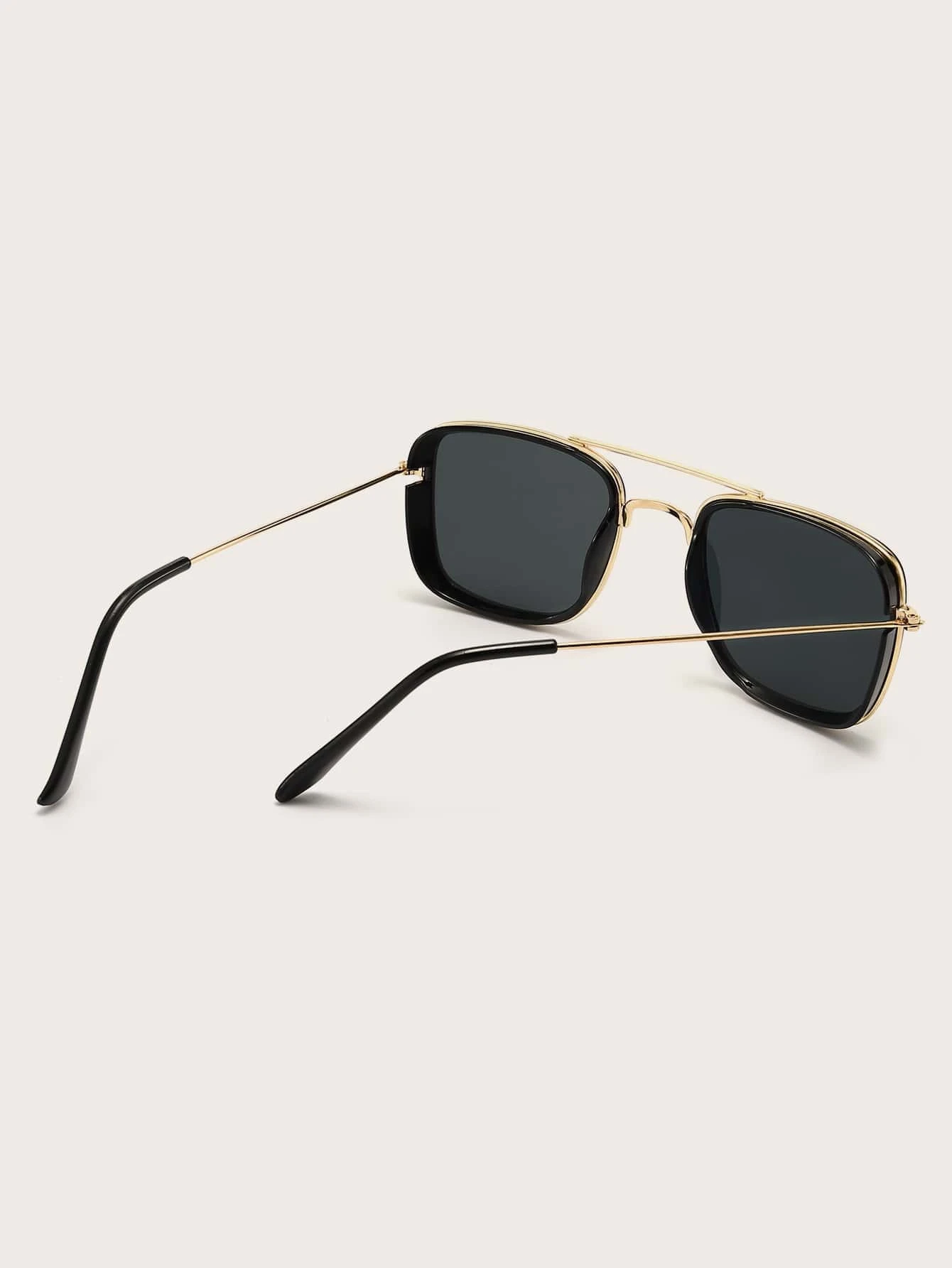 1 par de gafas de aviador de barra superior de moda para hombres para la vida diaria, elegantes accesorios de sombreado, accesorios de playa, gafas de sol - Imagen 2