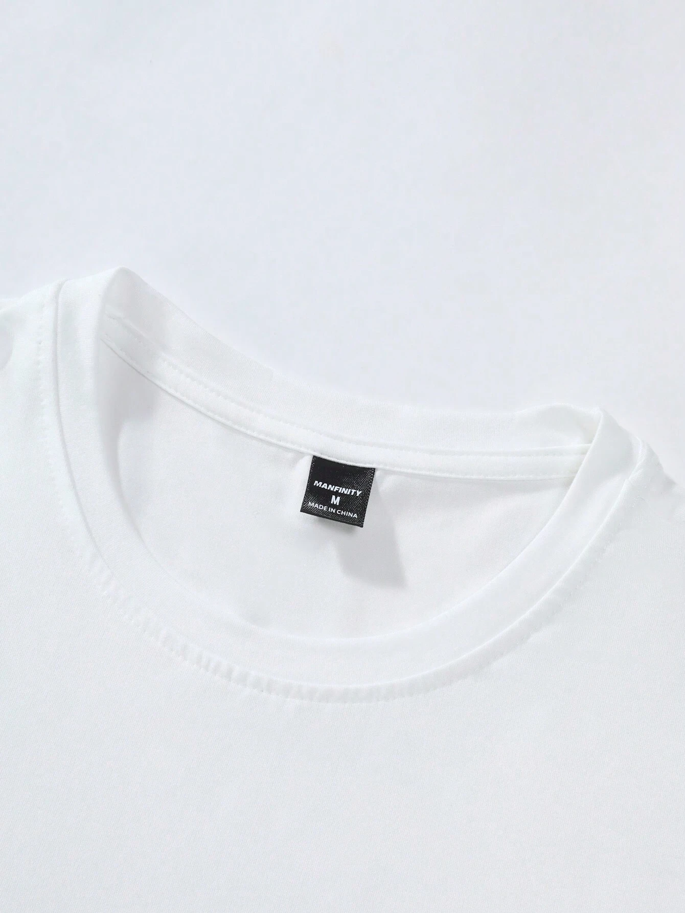 Camiseta de manga corta para hombre con estampado/patrón/letra sencilla - Imagen 3