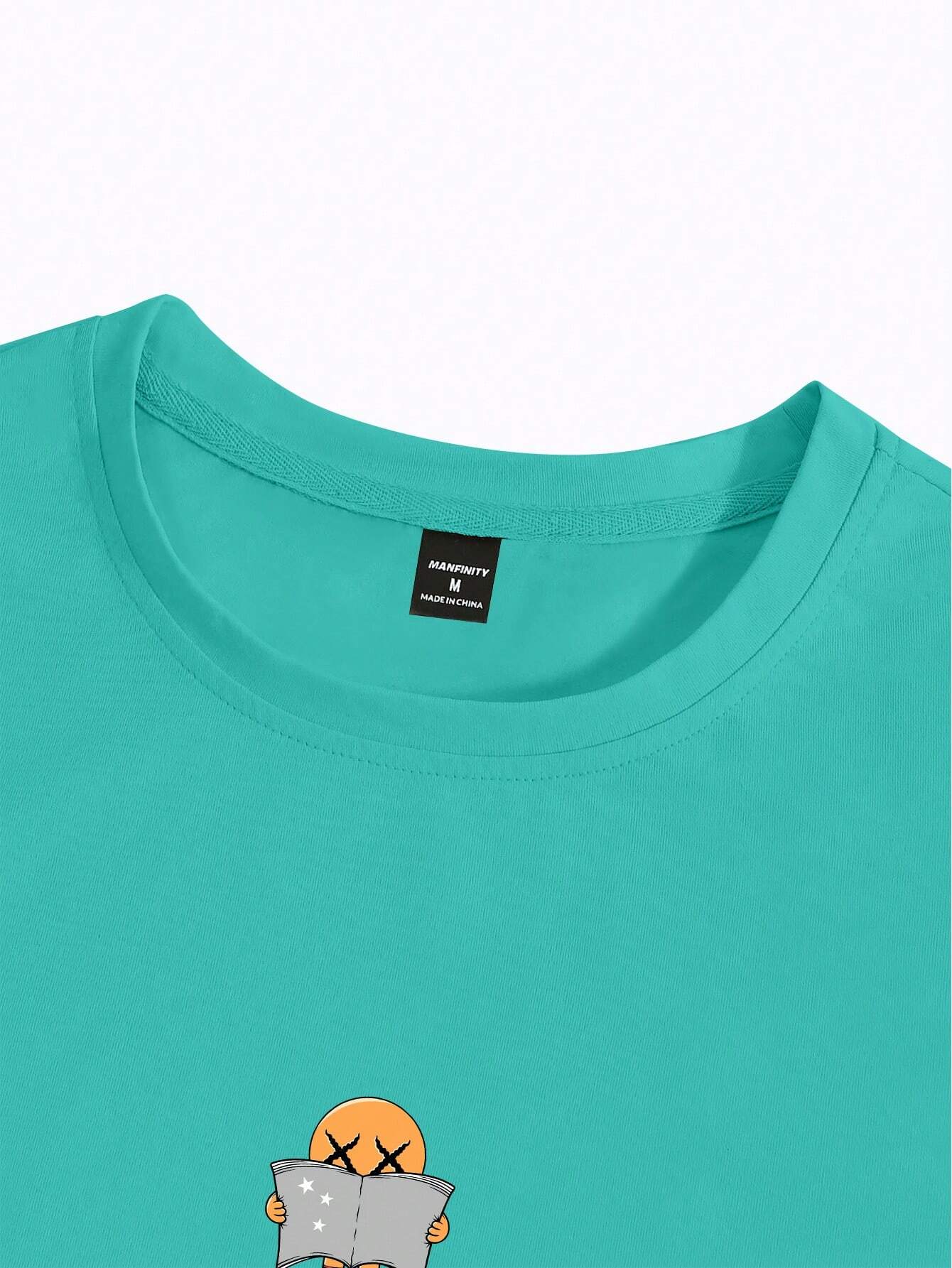 Camiseta casual de verano para hombre con estampado de caricatura - Imagen 5