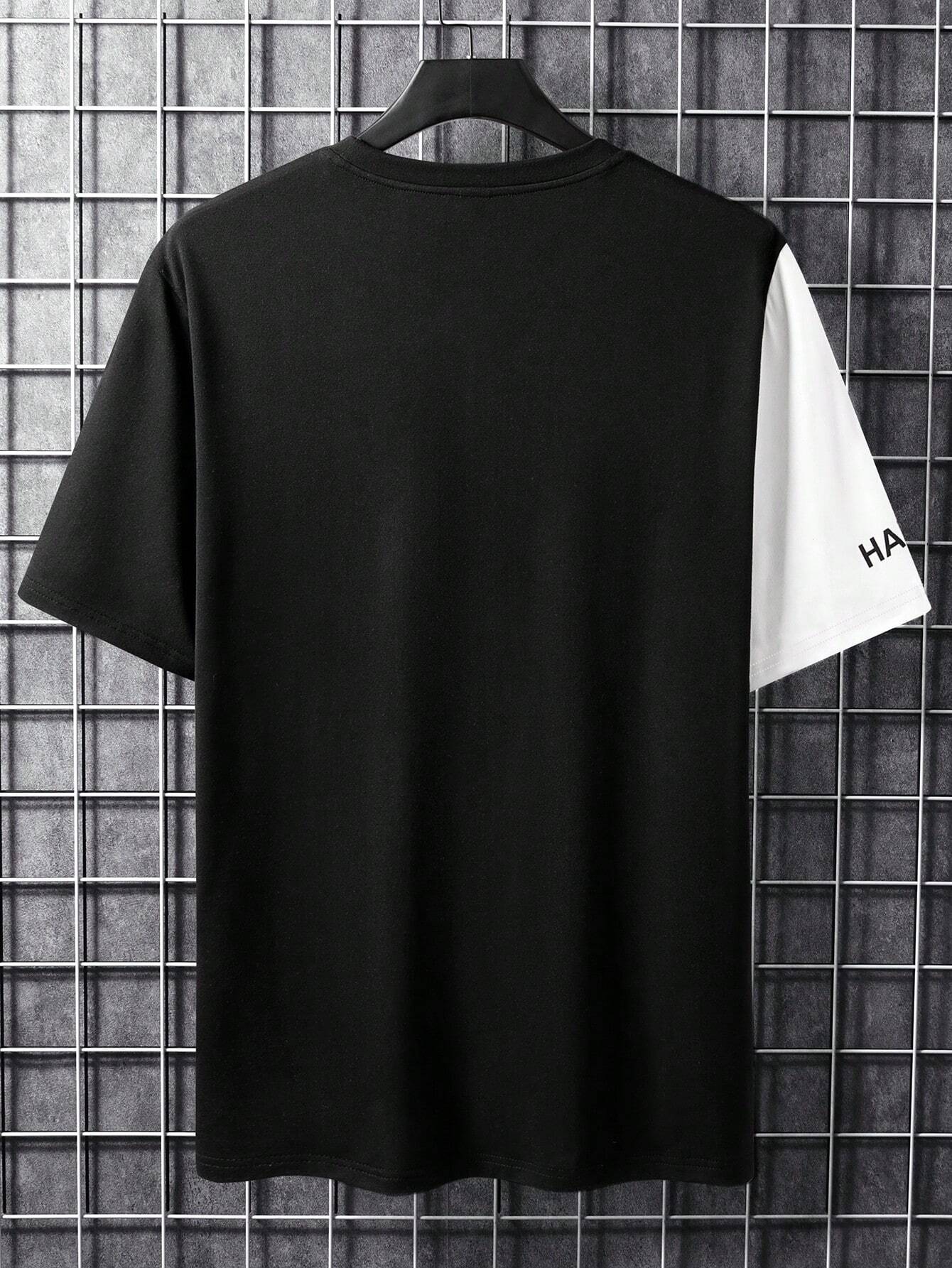 Camisetas de hombre con cuello redondo ajustado, manga corta, lema simple, verano de poliéster - Imagen 5