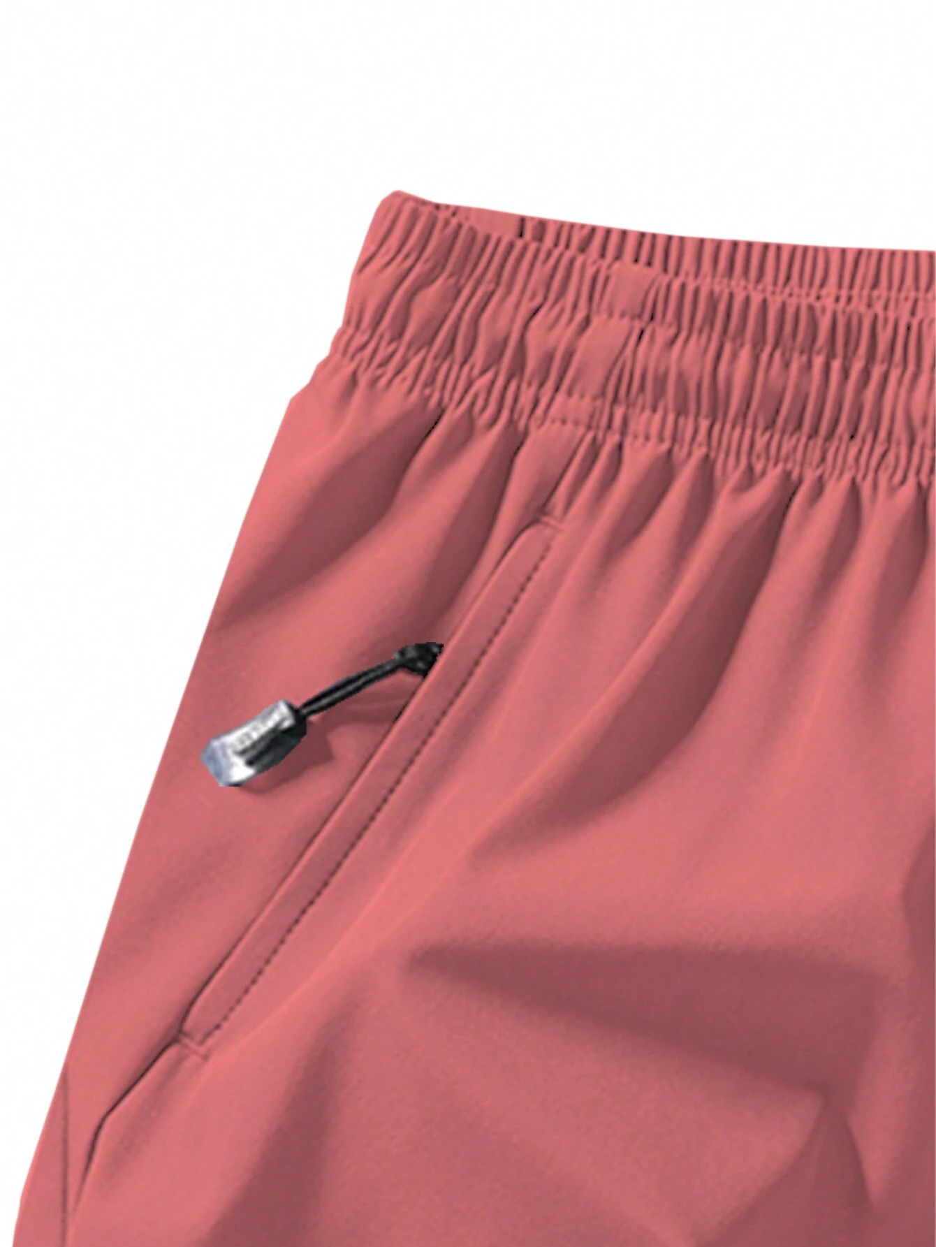 Pantalones cortos deportivos 3/4 para hombre con bolsillo con cremallera anti-pérdida - Imagen 2