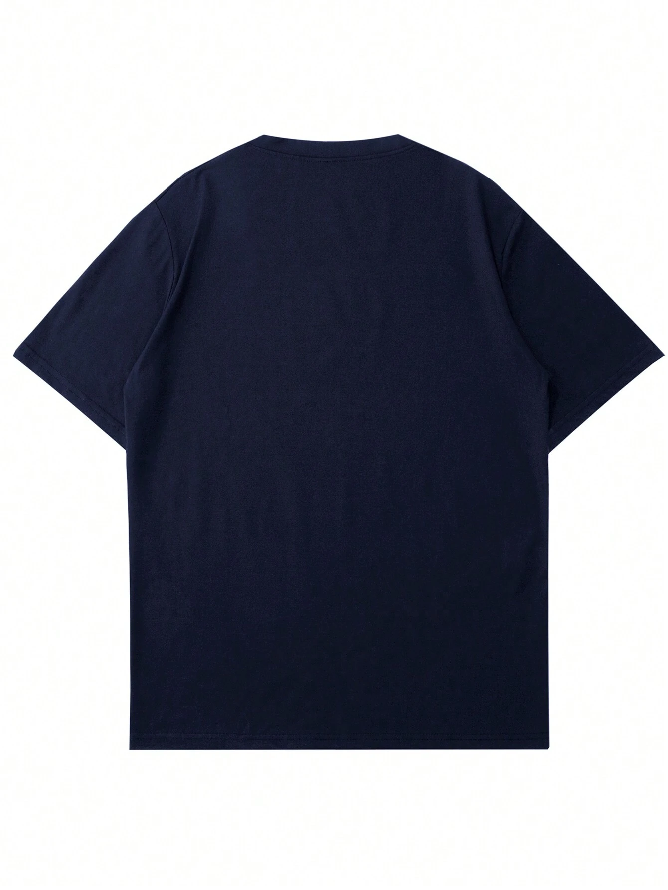 Camiseta casual de cuello redondo con estampado de pájaro para hombre - Imagen 2