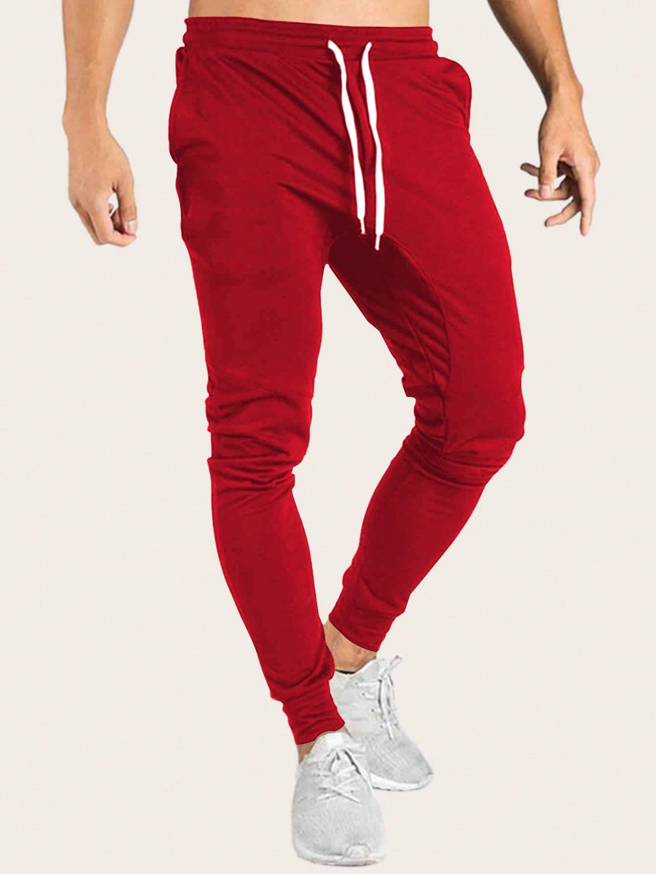 Sudadera Para Hombre Con Cintura Ajustable Con Cordón Y Detalle De Cinta Lateral De Contraste - Imagen 3