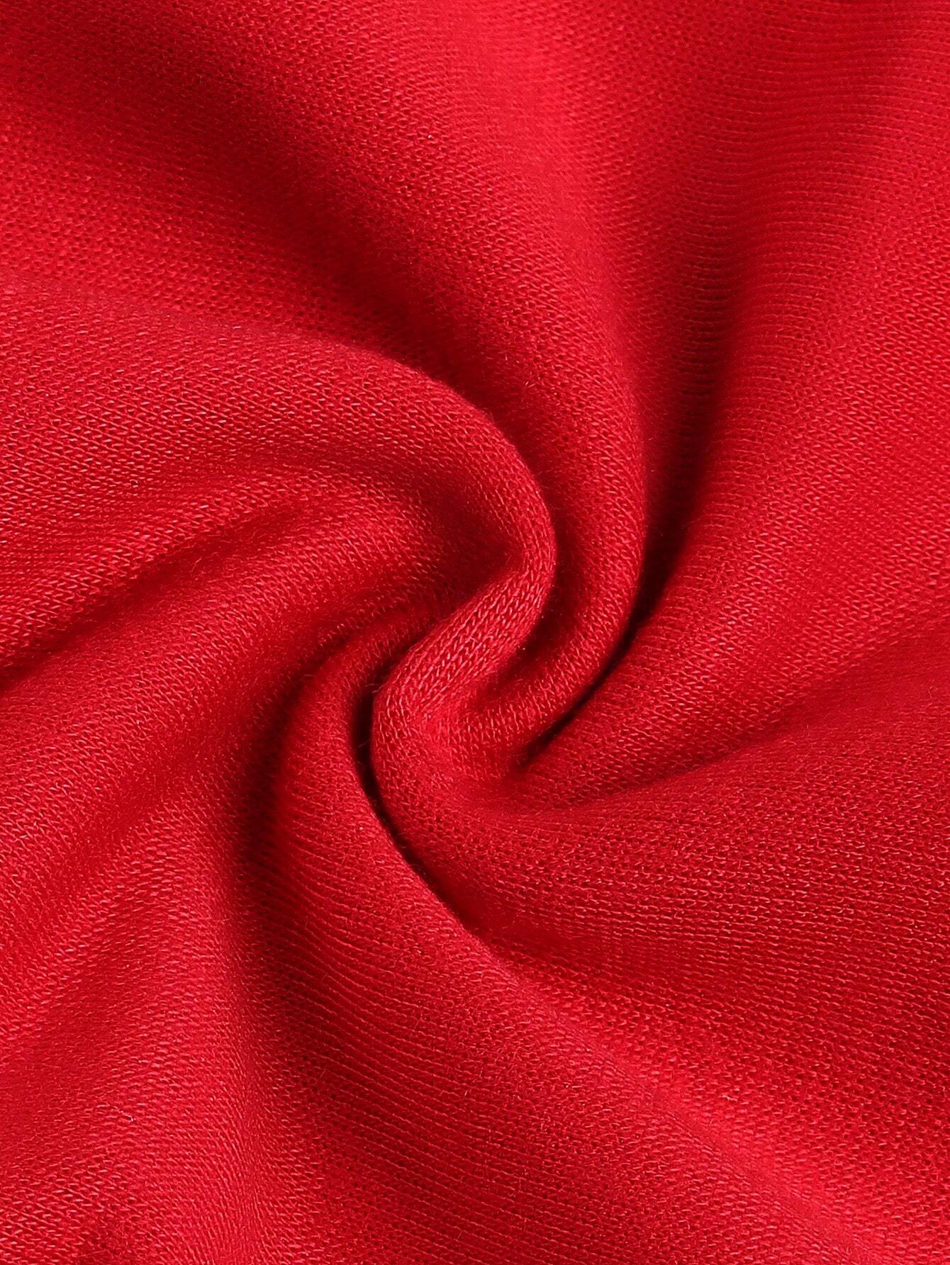Sudadera Para Hombre Con Cintura Ajustable Con Cordón Y Detalle De Cinta Lateral De Contraste - Imagen 5