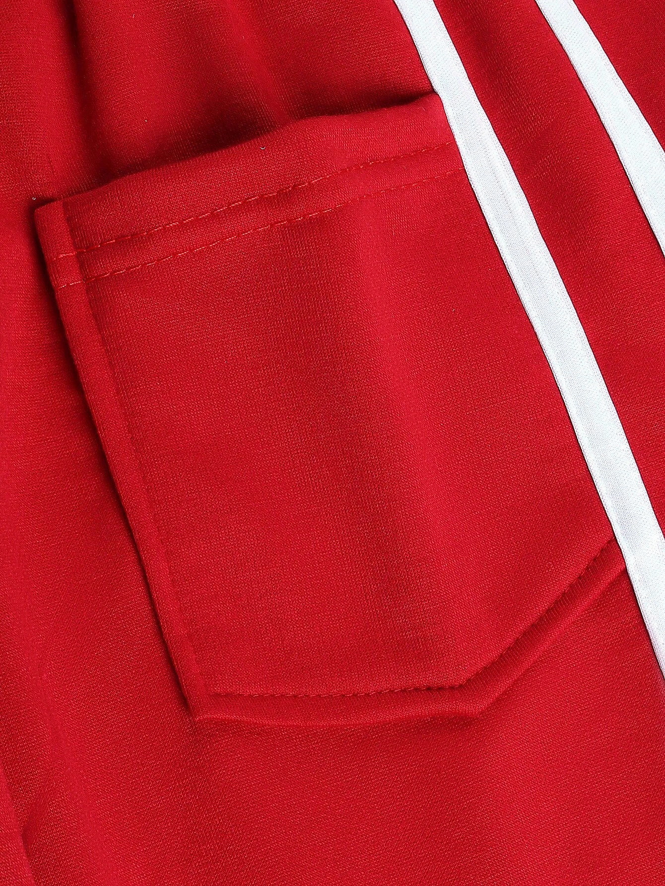 Sudadera Para Hombre Con Cintura Ajustable Con Cordón Y Detalle De Cinta Lateral De Contraste - Imagen 8