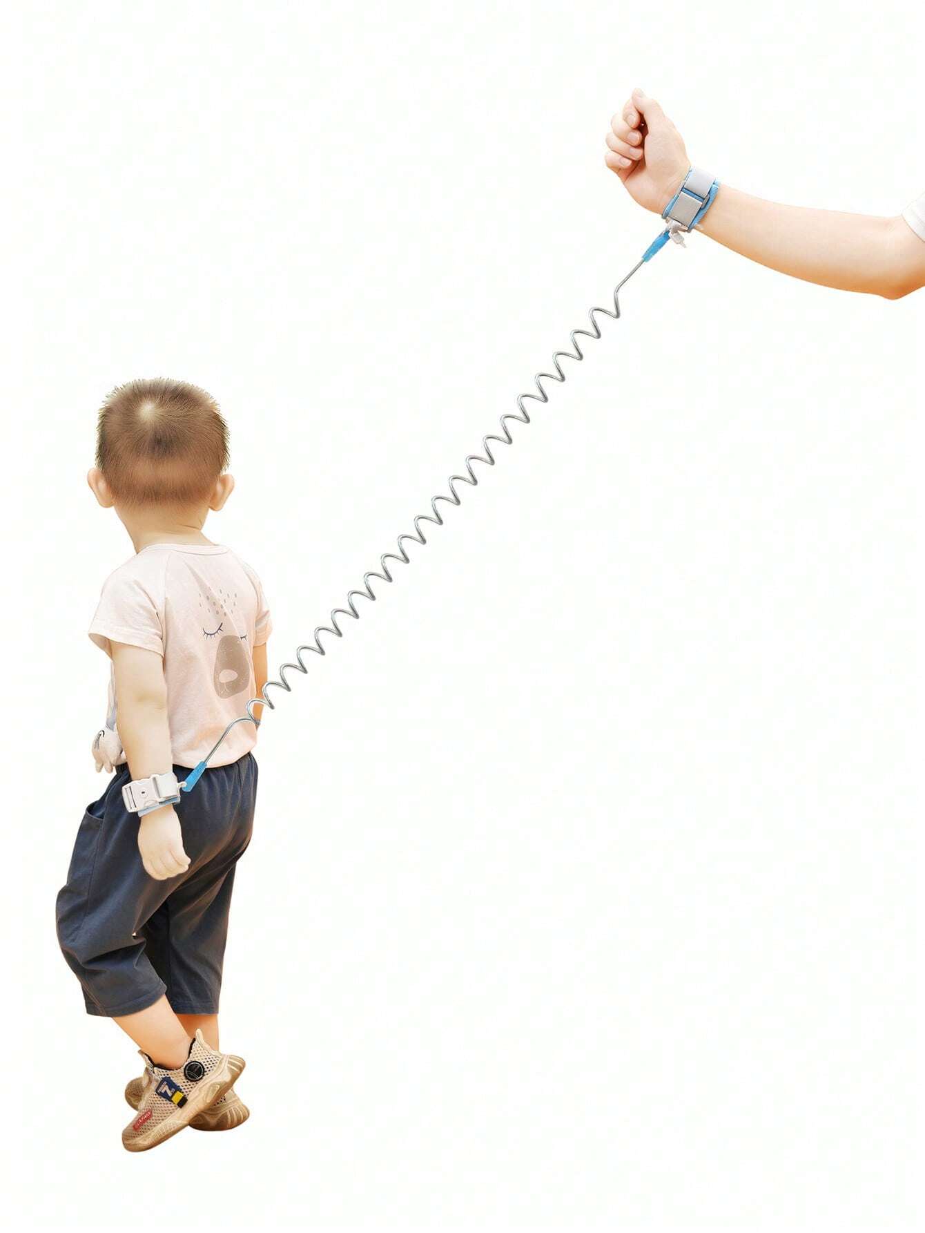 Pulsera anti-pérdida para bebés mejorada con cerradura de llave, correa de seguridad retráctil para la muñeca del niño - Imagen 3