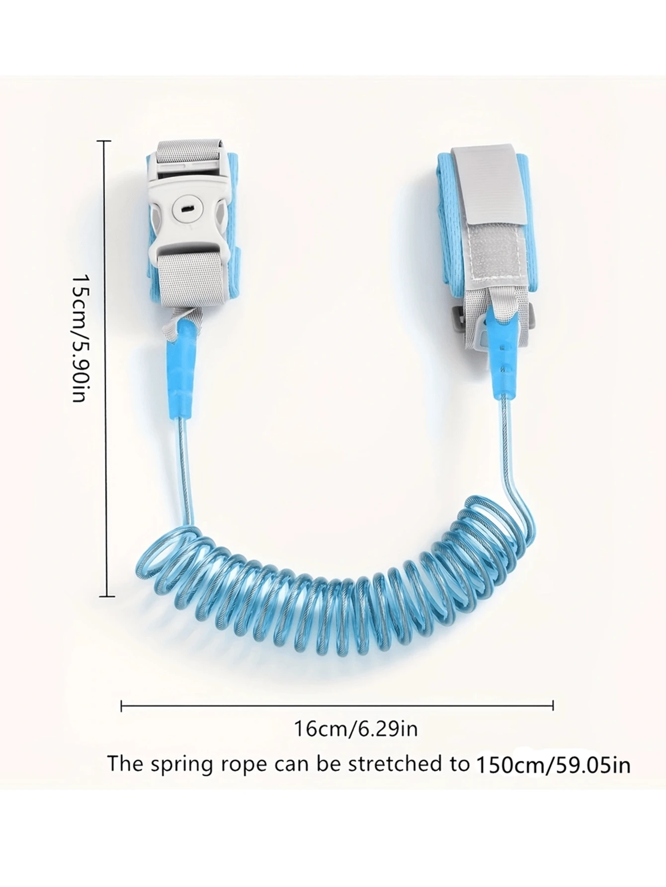 Pulsera anti-pérdida para bebés mejorada con cerradura de llave, correa de seguridad retráctil para la muñeca del niño - Imagen 5