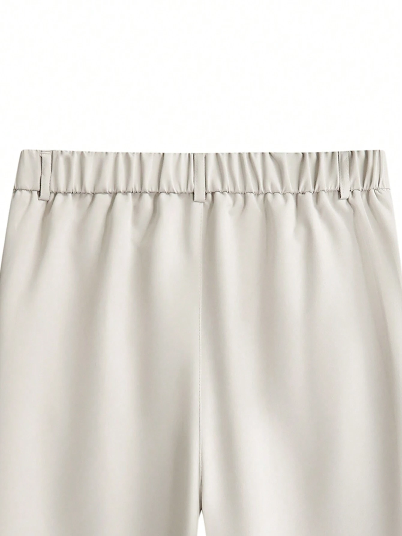 Pantalones De Traje Cónicos De Color Sólido Para Hombre - Imagen 3