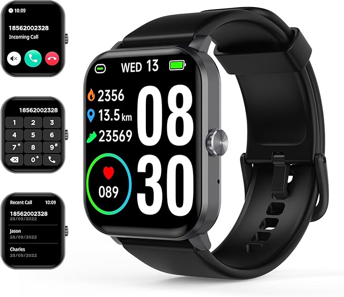 61e47eQN93L._AC_SX679_.jpg Reloj Inteligente HD 1.85" - Llamadas y Fitness, 100+ Modos Deportivos - Imagen 1