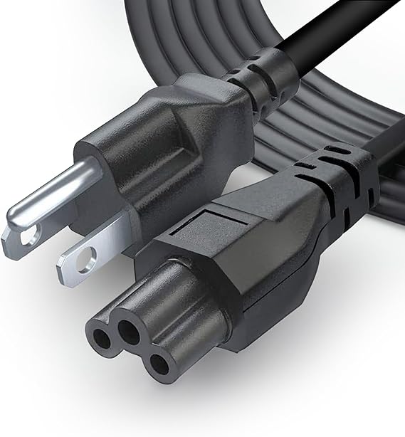 71XdD-qLv5L._AC_SX569_.jpg Cable de alimentación universal 3 clavijas 5 pies 125V para portátiles y dispositivos NEMA 5-15P a C5 - Imagen 1