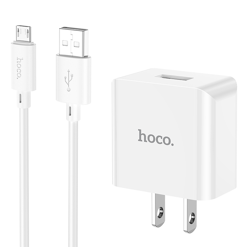 1 Hoco – Set de Cargador C106 con Puerto Único (Micro USB) - Imagen 1