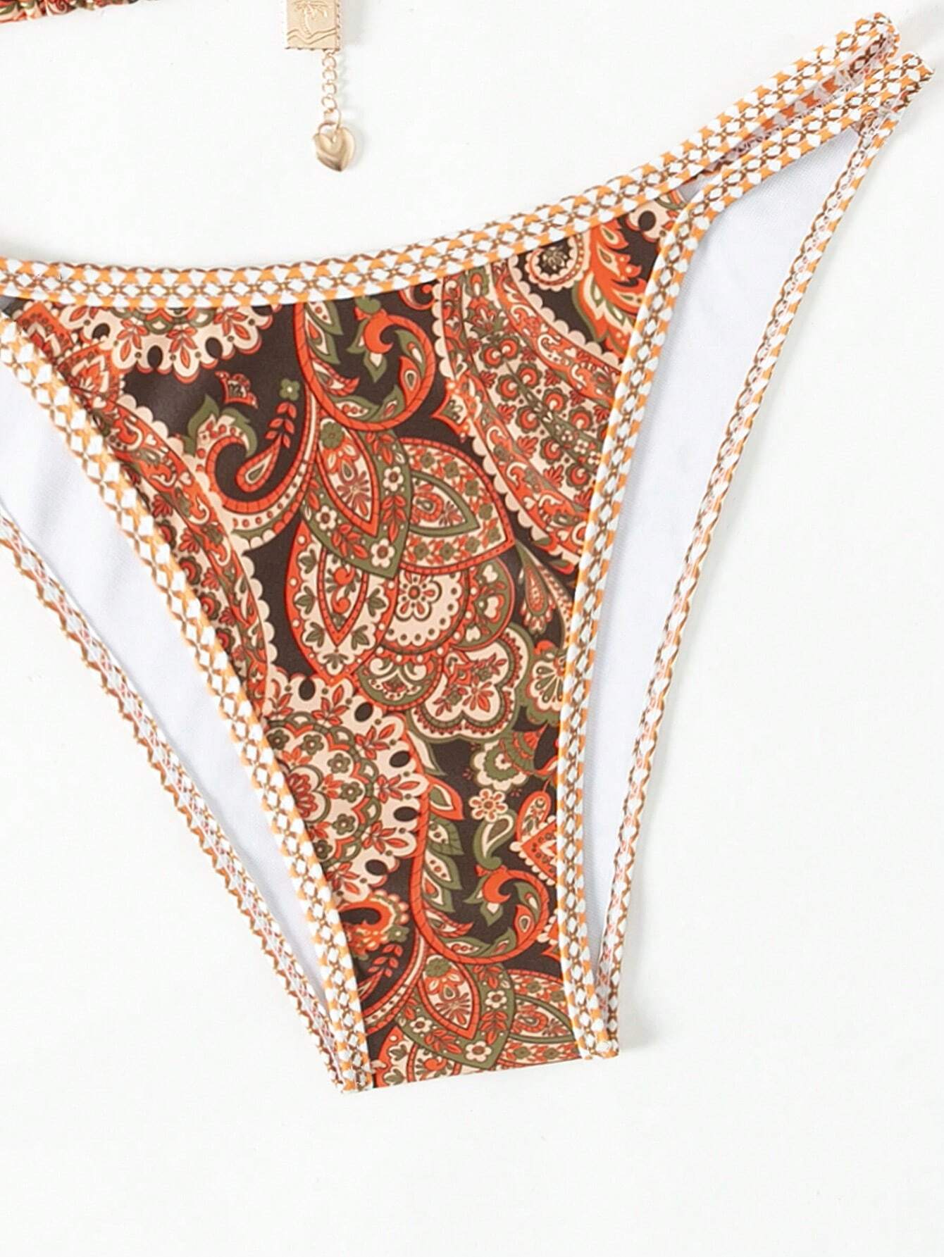 Swim Conjunto de bikini estilo retro para mujeres, derechos de autor adquiridos, playa de verano - Imagen 6