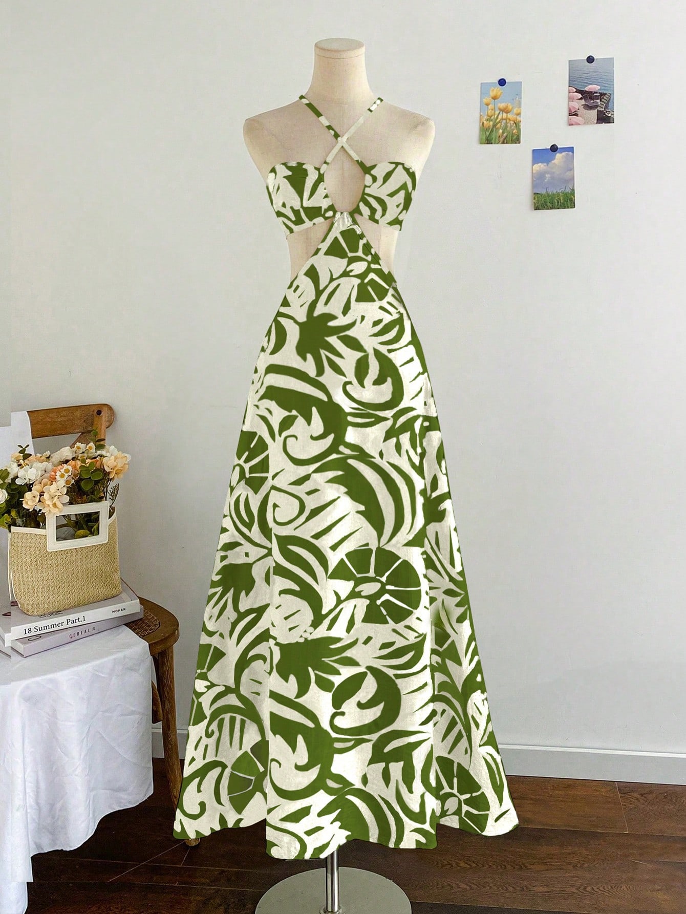 Soleia Vestido de verano de vacaciones de playa, tropical, resort, con cordones y espalda descubierta para mujer - Imagen 7