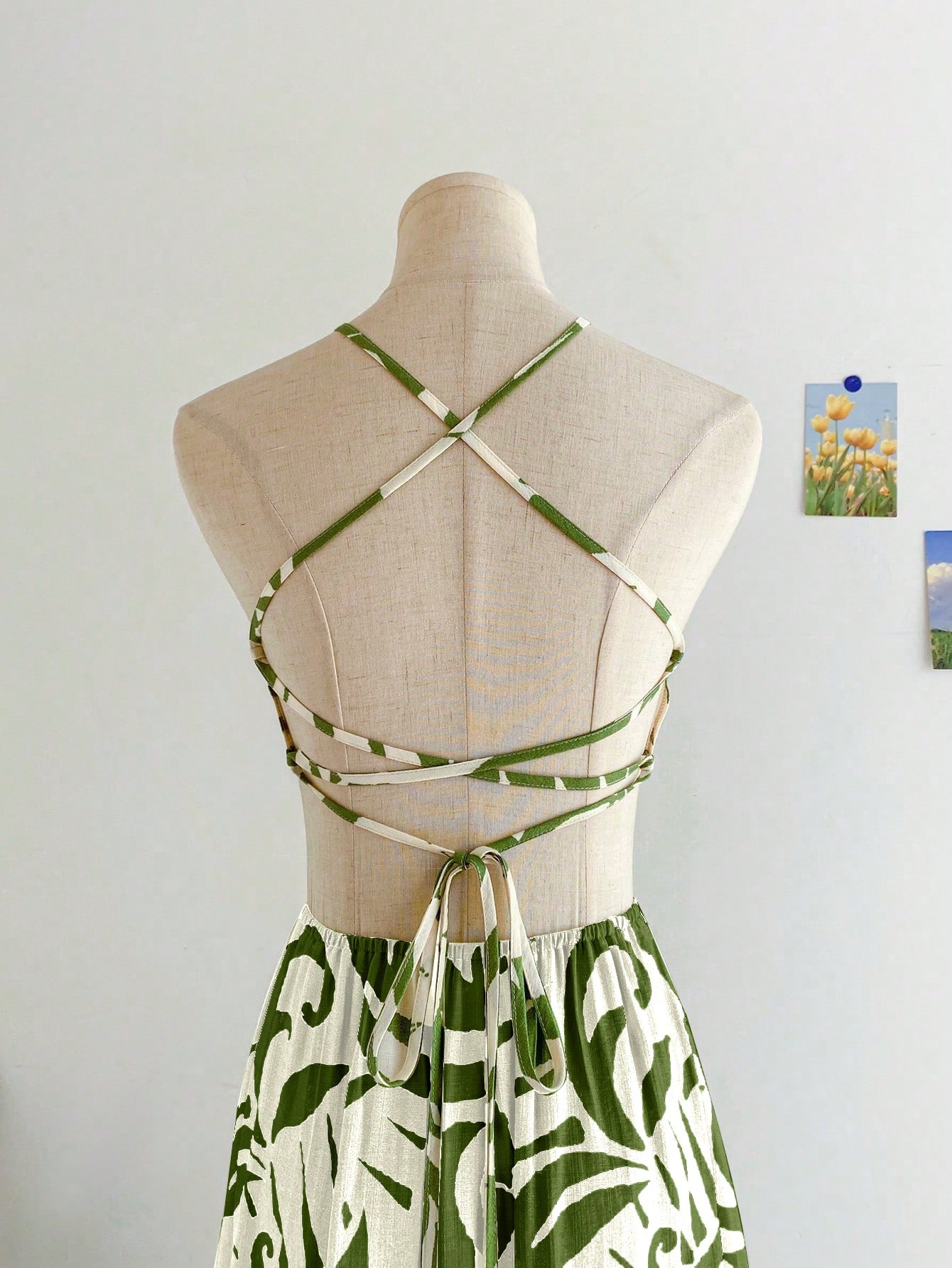 Soleia Vestido de verano de vacaciones de playa, tropical, resort, con cordones y espalda descubierta para mujer - Imagen 5