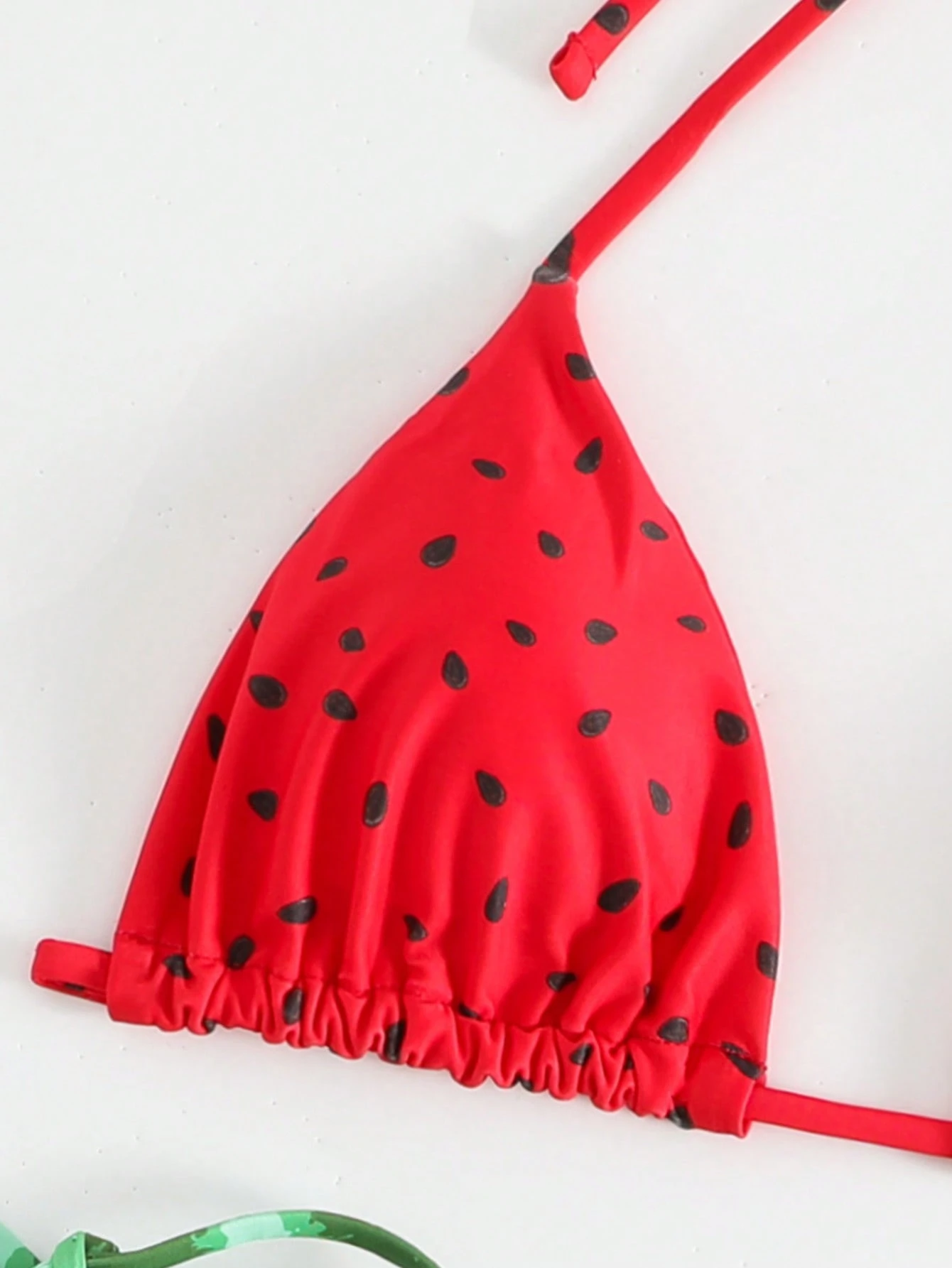 Swim Mod Conjunto de bikini de halter con estampado de sandía para playa de verano, bikini de vacaciones - Imagen 5