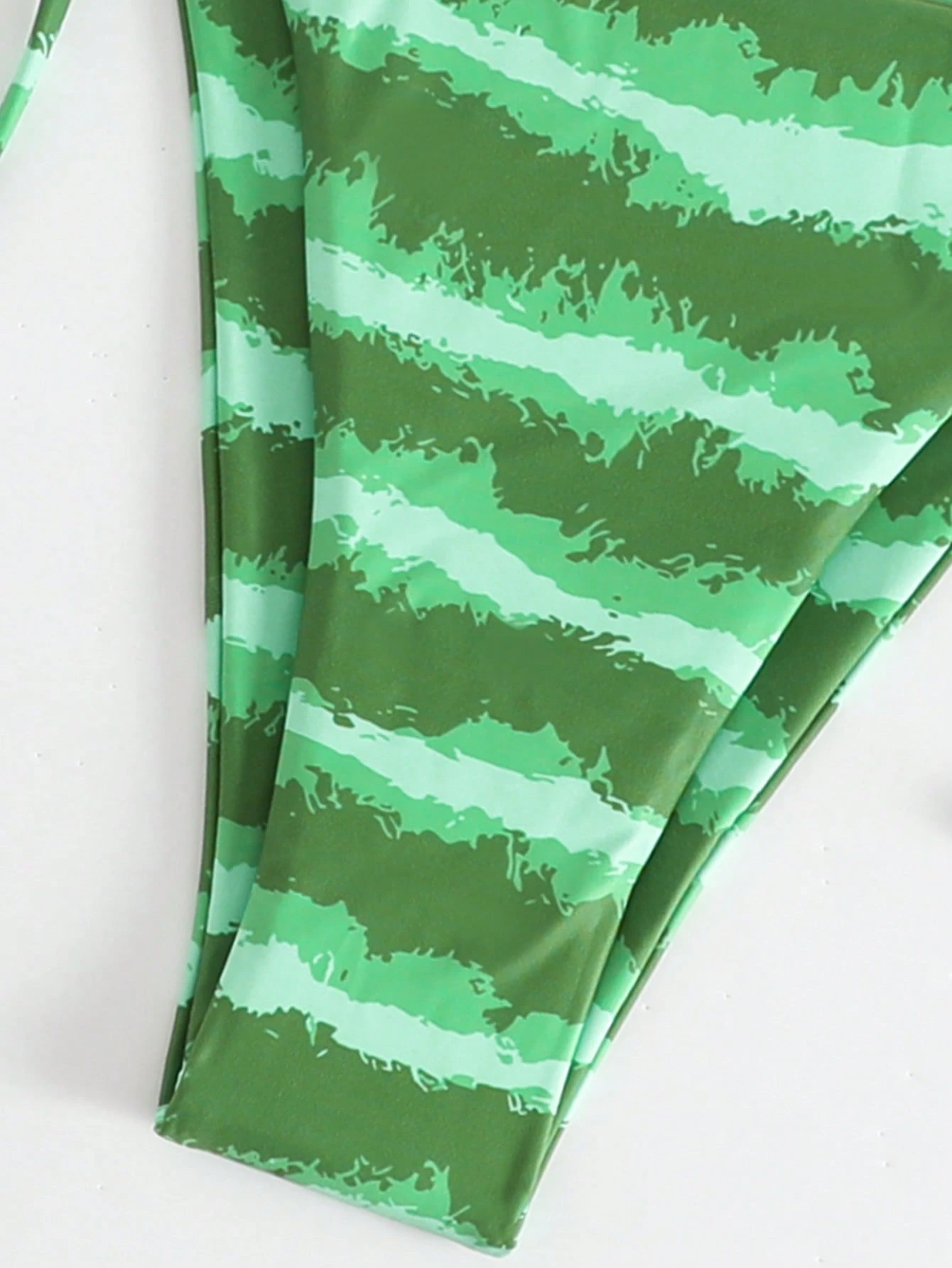 Swim Mod Conjunto de bikini de halter con estampado de sandía para playa de verano, bikini de vacaciones - Imagen 4