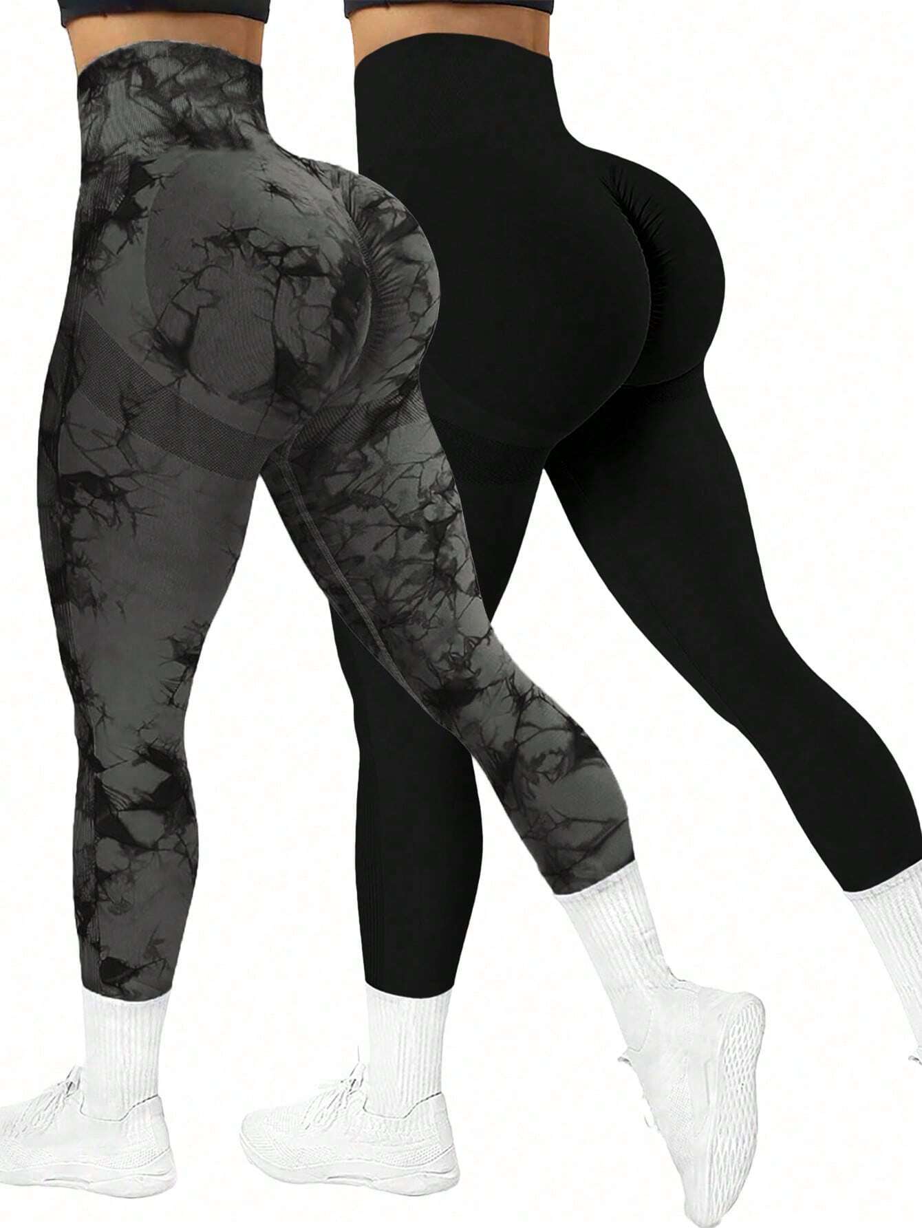 Yoga_Basic_Leggings_de_yoga_moldeadores_sin_costuras_de_cintura_alta_para_mujer_main_0 Yoga Basic Leggings de yoga moldeadores sin costuras de cintura alta para mujer (2pcs) - Imagen 1