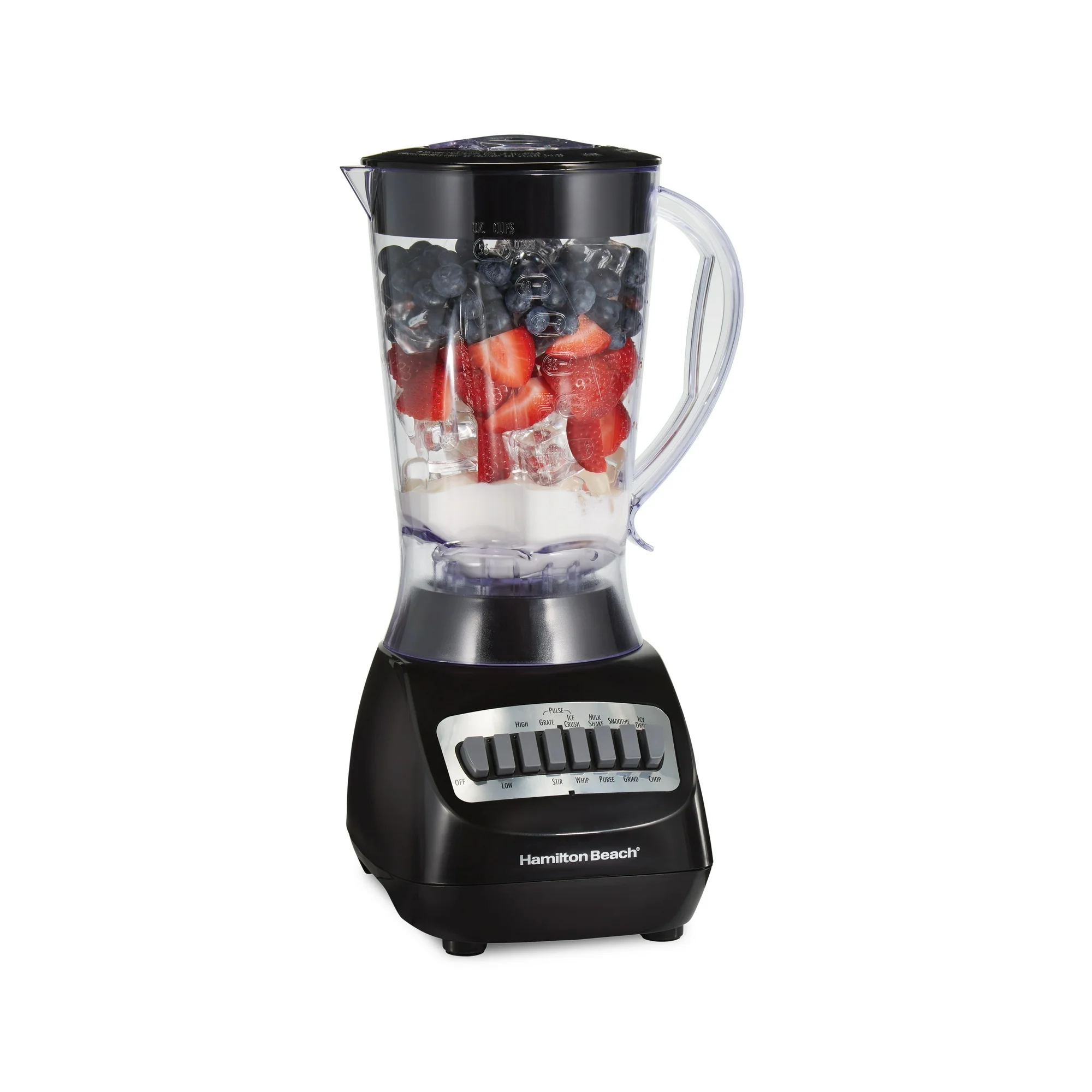 Hamilton-Beach-Smoothie-Blender-56-oz-Jar-10-Speeds-New-Black-50190F_aa2f096f-a4ef-47de-a129-8475a901c0d0.c274657790d674b87ac547b28c37625a Licuadora Hamilton Beach Smoothie de 650W, 56 oz, 10 Velocidades – Modelo 50190 - Imagen 1