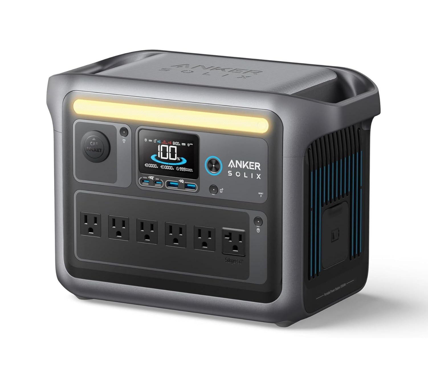 61T6KIZq8nL._AC_SL1500_.jpg Anker SOLIX C1000 - Estación de energía portátil - Power Station 1056Wh - Imagen 1