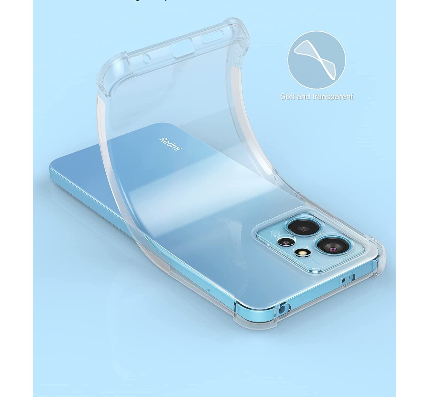 Version 1.0.0 Cover de Xiaomi Redmi 12 4G - Transparente - Imagen 1
