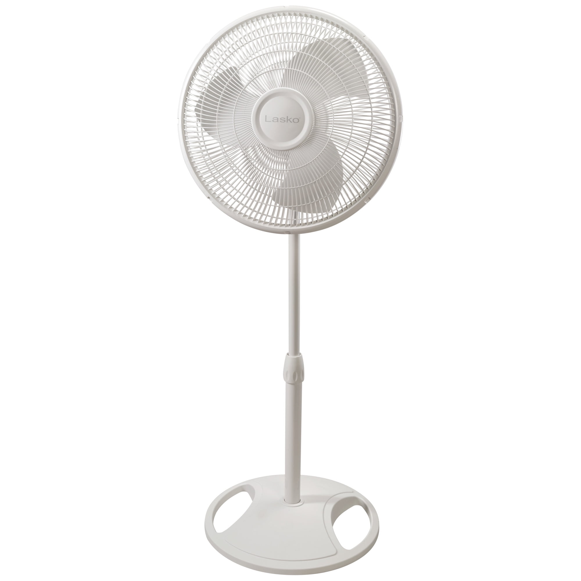 Lasko-Products-16-Oscillating-Stand-Fan-2520_955841ef-9684-4eb5-ace0-de5f662cf7cc.616bff8dd524c39a41cddc35ad15e898.jpeg Fan, Pedestal, 16" 3-Blade, Plastic Design, 3 Refreshing Speeds, Adjustable Height, Oscillating, 120V - WHITE - Imagen 1