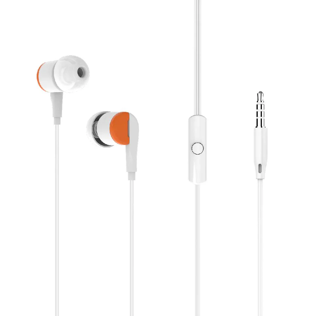 itelK9ProHeavyBassEarphoneWhite Audifonos iTel K9 Pro Heavy Bass 3.5mm - Imagen 1
