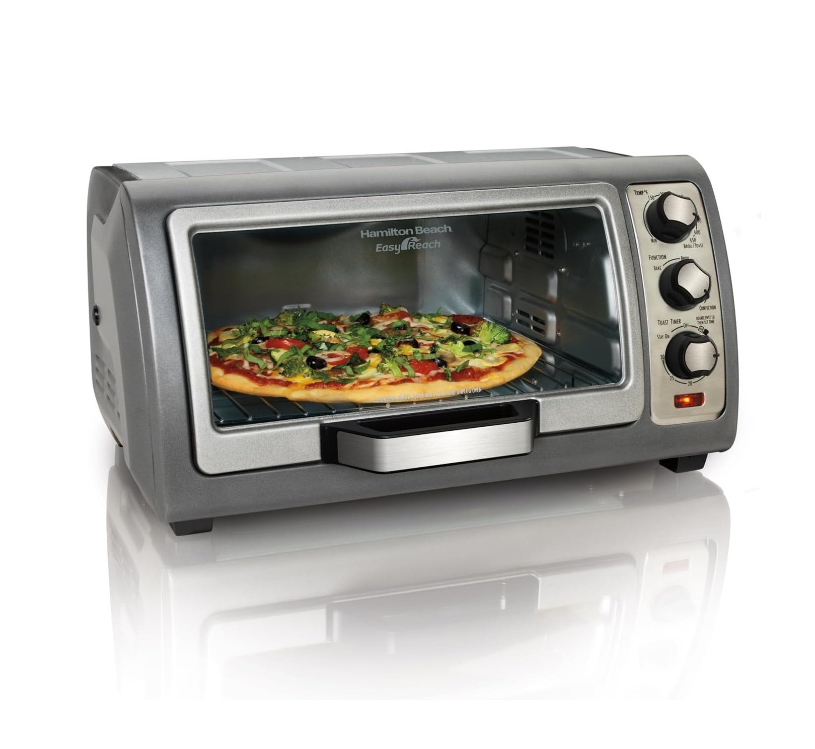 61esUlBmxwL._AC_SL1500_-1.jpg Horno de Convección Hamilton Beach Easy Reach 31126D - Imagen 1
