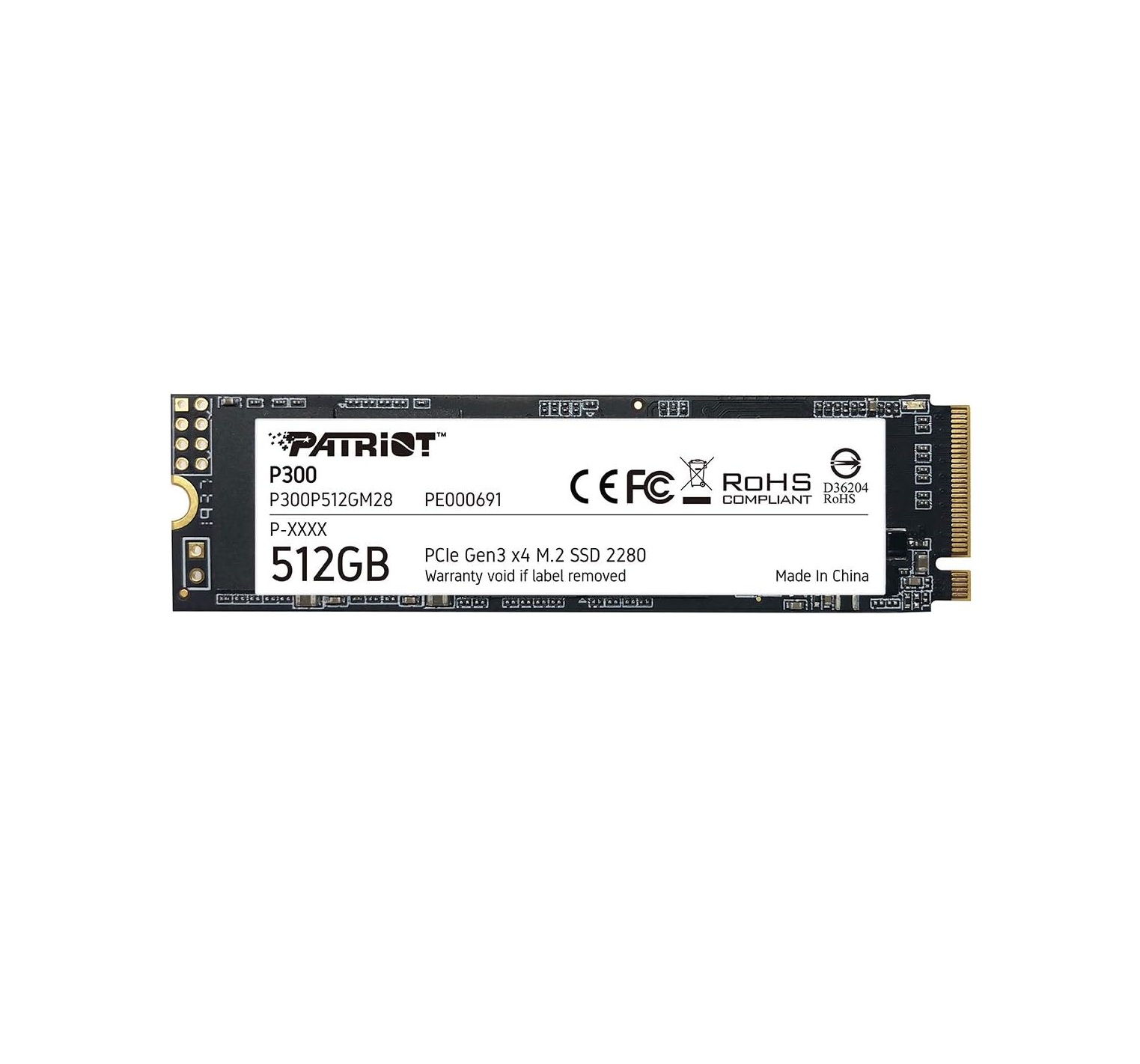 613iKpN1xPL._AC_SL1224_.jpg Patriot P300 SSD M.2 NVMe 512GB PCIe Gen 3 x4 - Imagen 1