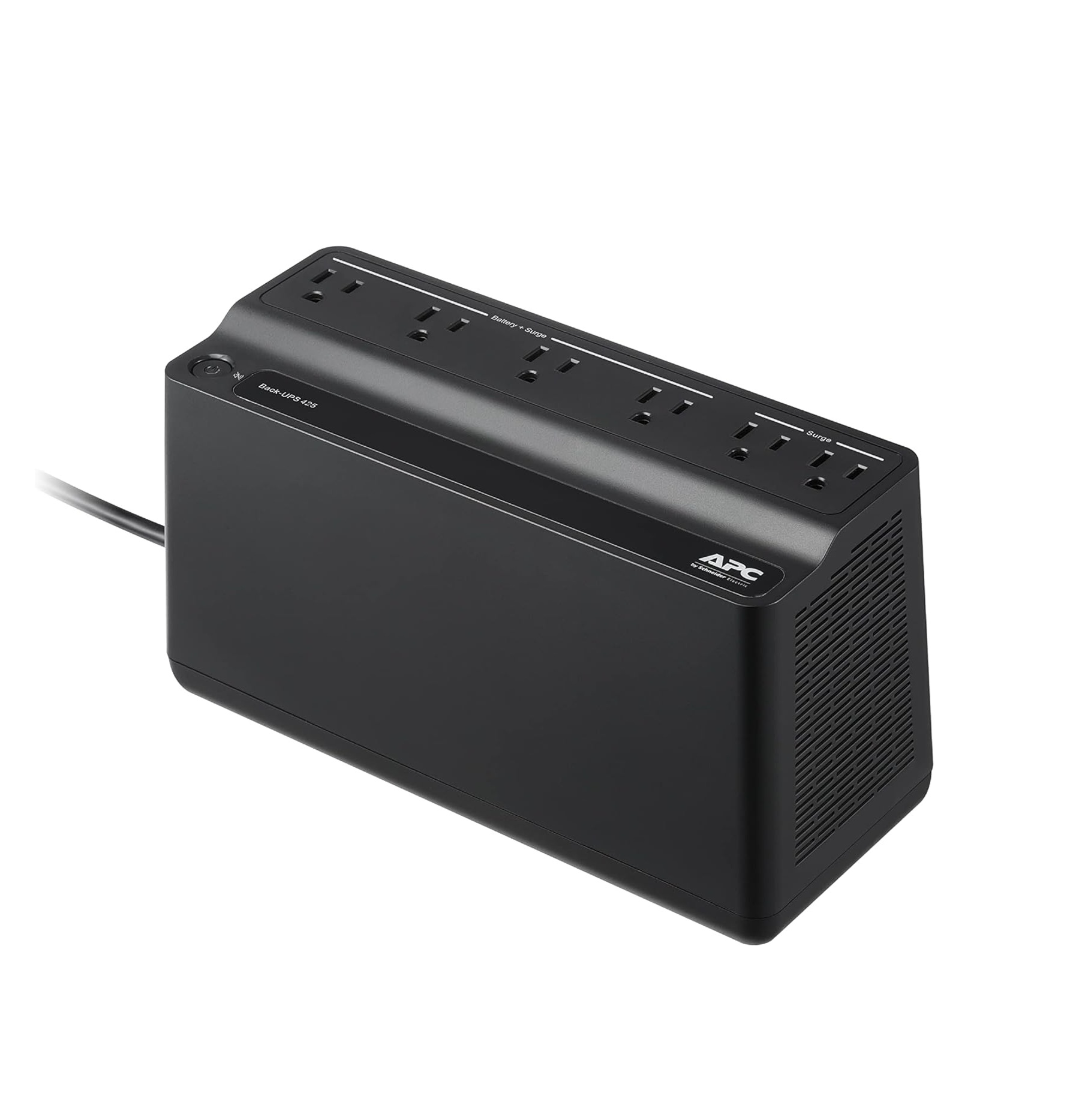 618iZlTPO5L._AC_SL1500_.jpg APC UPS 425VA – Respaldo de Batería con Protección de Sobrecarga y 6 Tomacorrientes - Imagen 1
