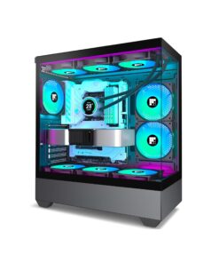 Chasis FOIFKIN ATX Media Torre – 6 Ventiladores ARGB PWM, Vidrio Templado, USB-C