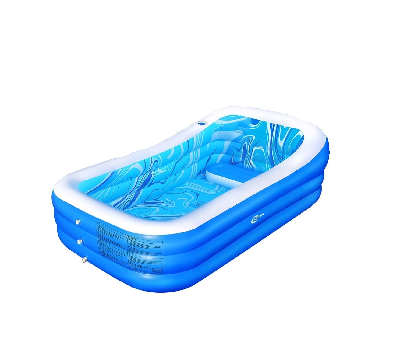 81gt0a41g-L._AC_SL1500_-1.jpg Piscina Inflable LanBlu Grande para Adultos y Niños – 105 x 65 x 25 Pulgadas - Imagen 1