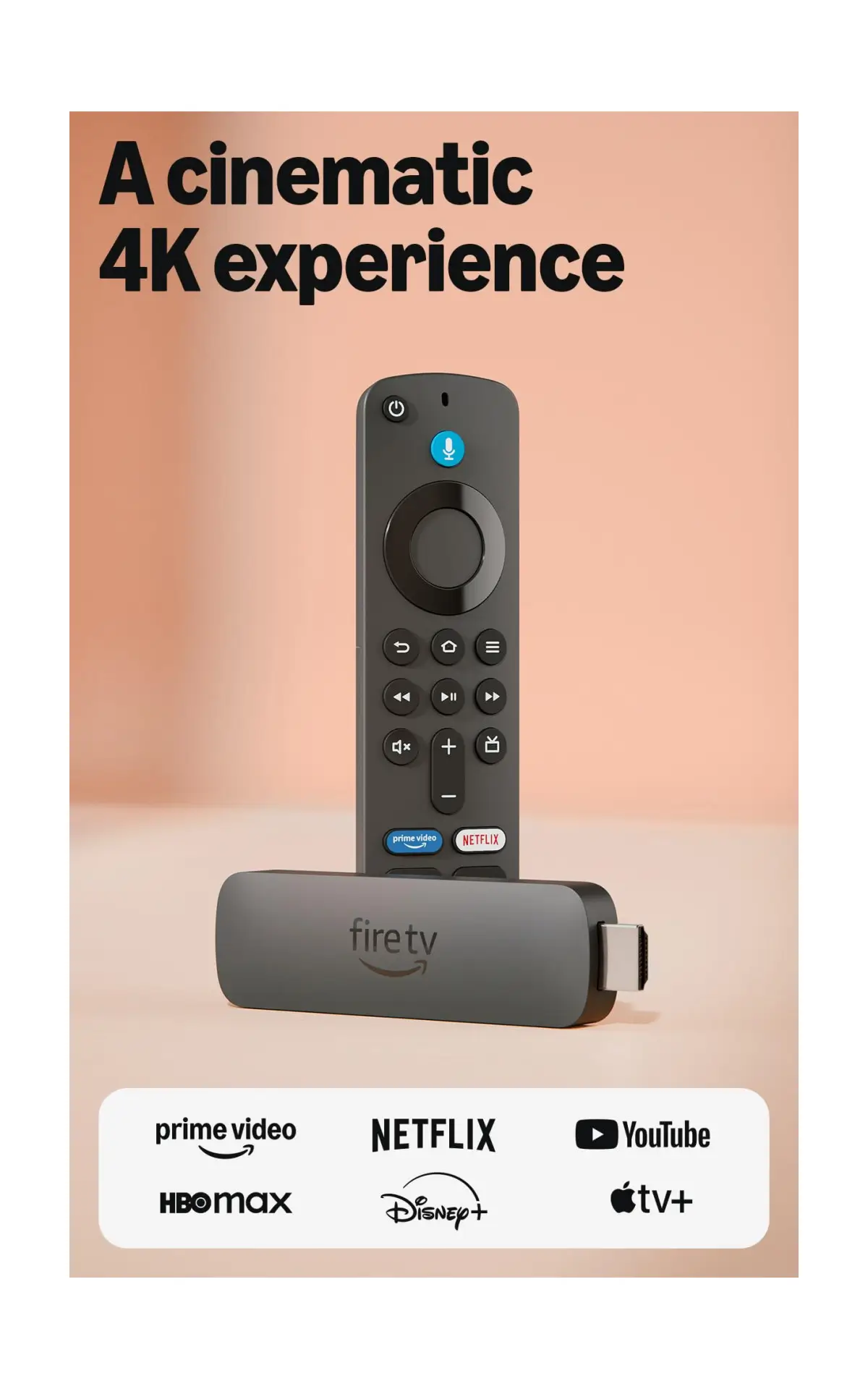 61JBEw26D7L.webp Amazon Fire TV Stick 4K Plus (modelo más reciente), con búsqueda de Fire TV con IA - Imagen 1