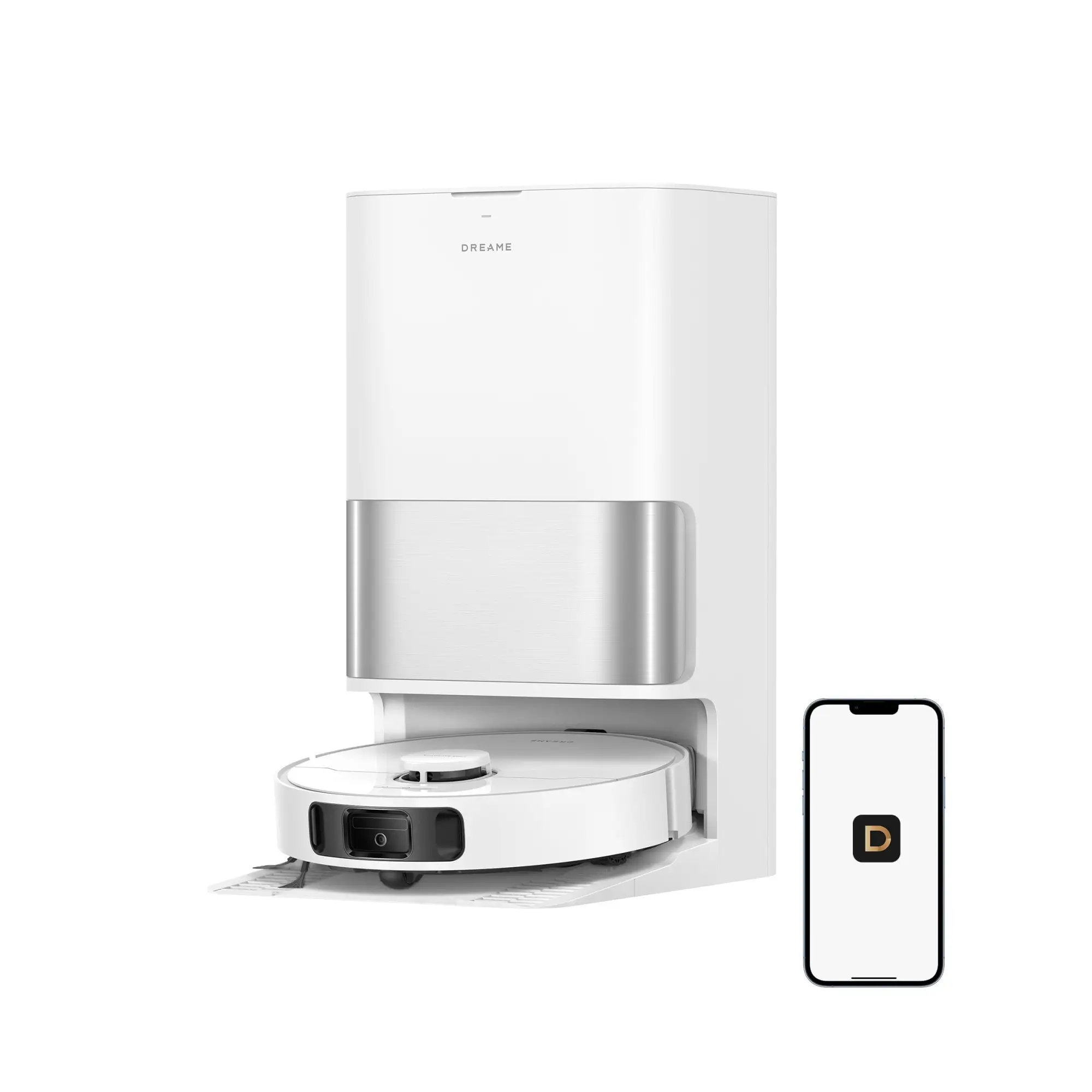 61otbxYXZ8L.webp DREAME Robot aspirador y trapeador D30 Ultra CE, potente succión de 25,000 Pa, estación base todo en uno, evita obstáculos inteligente, color blanco - Imagen 1