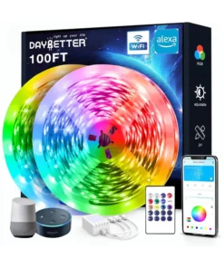Tira de luces LED inteligente de 100 ft con WiFi