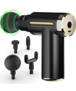 Masajeador de percusión portátil cotsoco NM16 mini recargable con 4 cabezales