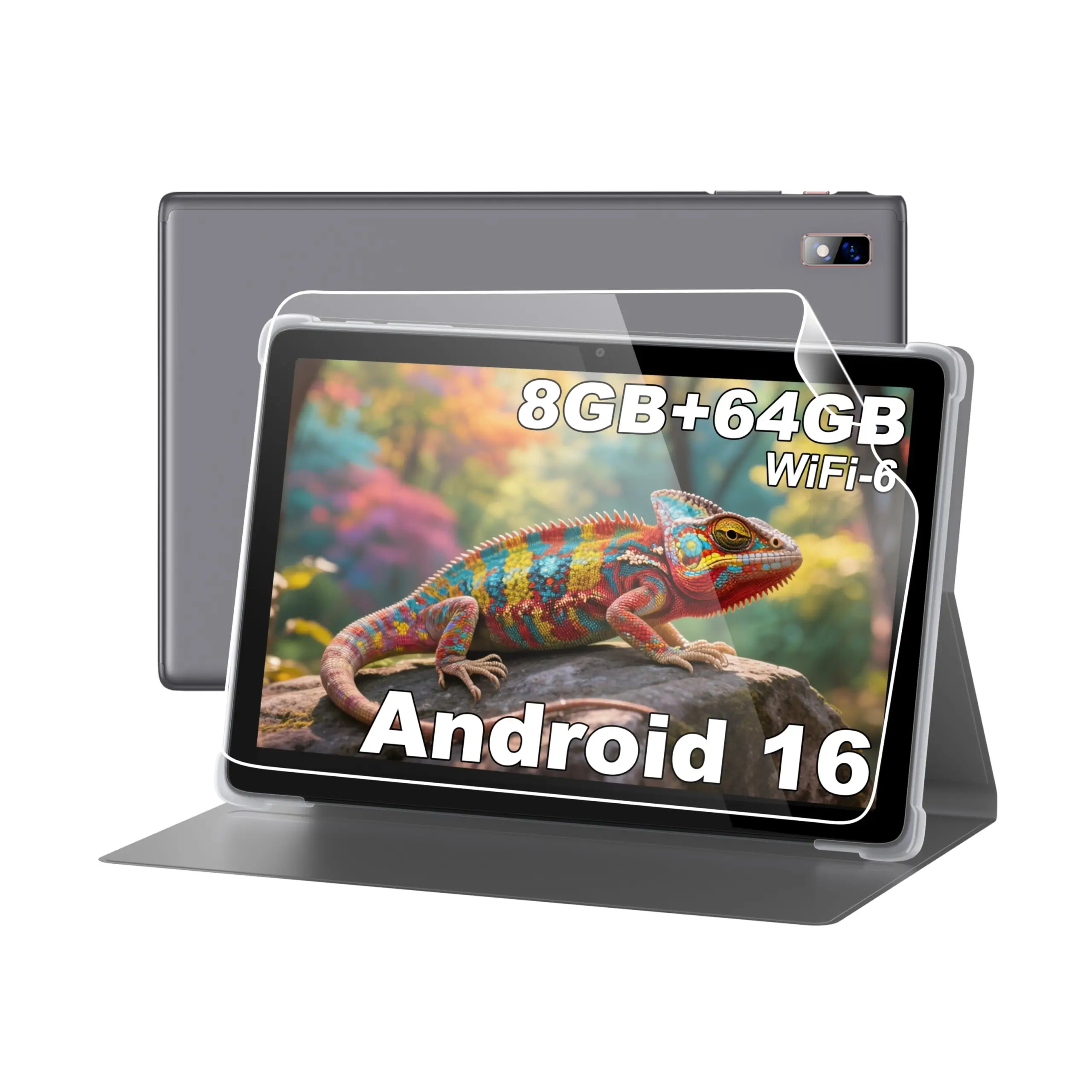 81ZyreLzW8L-1.webp Tablet Android BYYBUO A10_M_US de 10.1 pulgadas, 8 GB RAM y 64 GB - Imagen 1